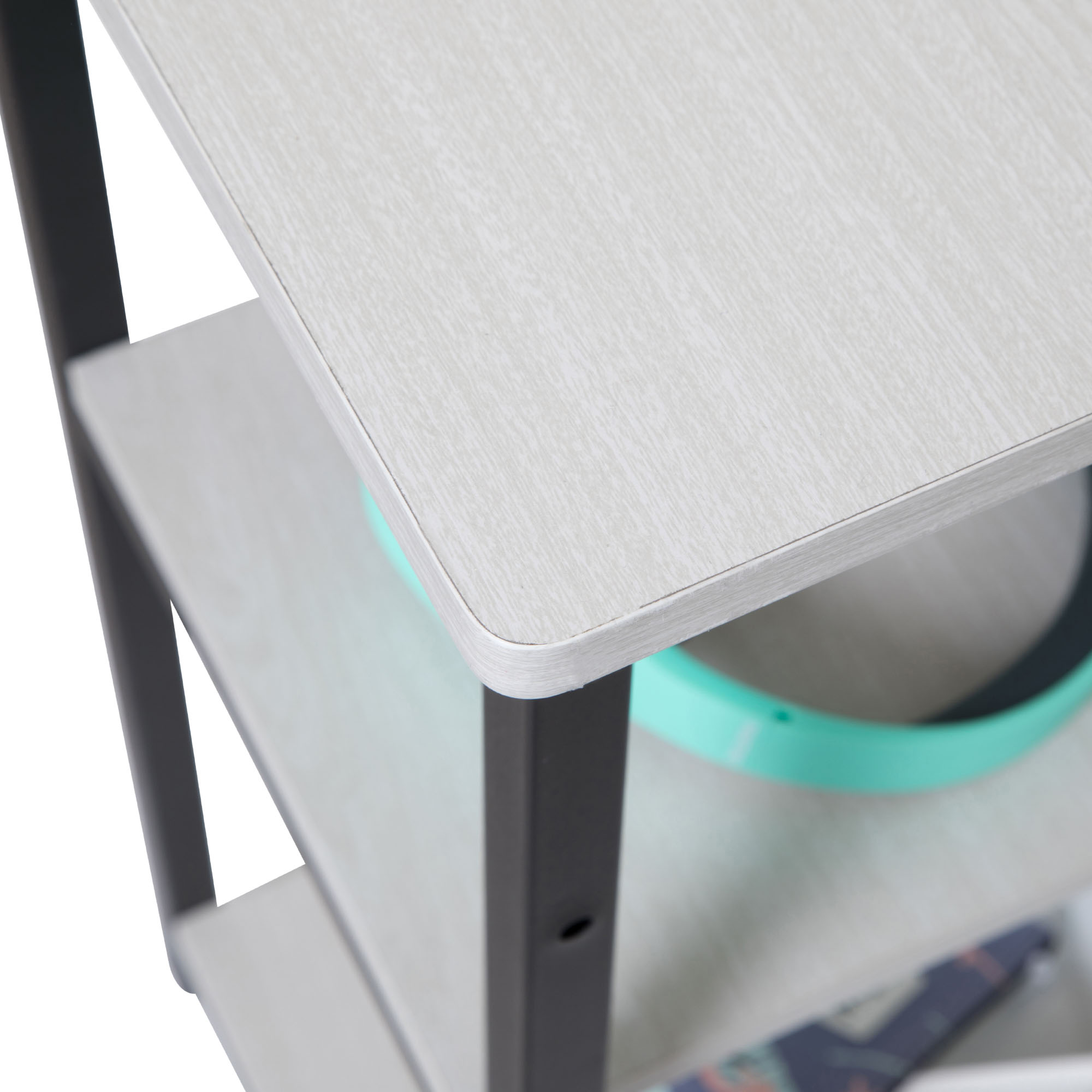 Scrivania con 2 ripiani - Colore bianco, , large