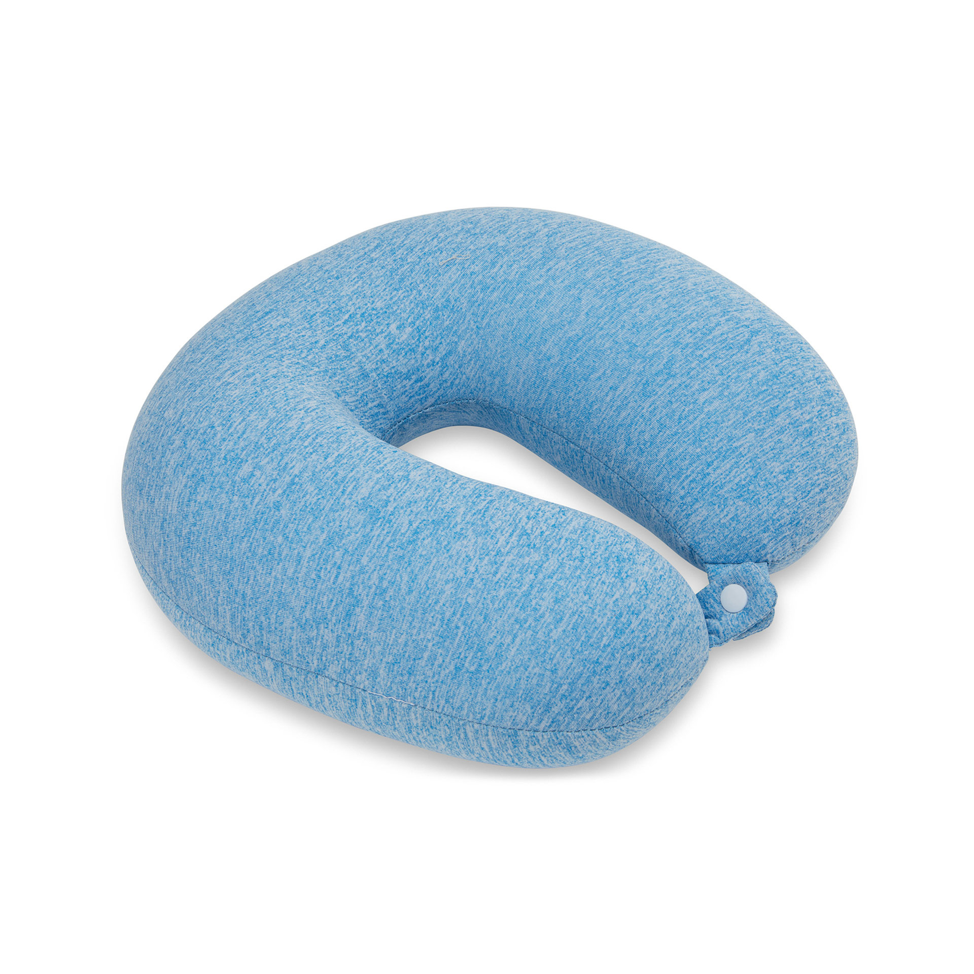 Cuscino Da Viaggio Con Microsfere Per Il Collo Azzurro, , large