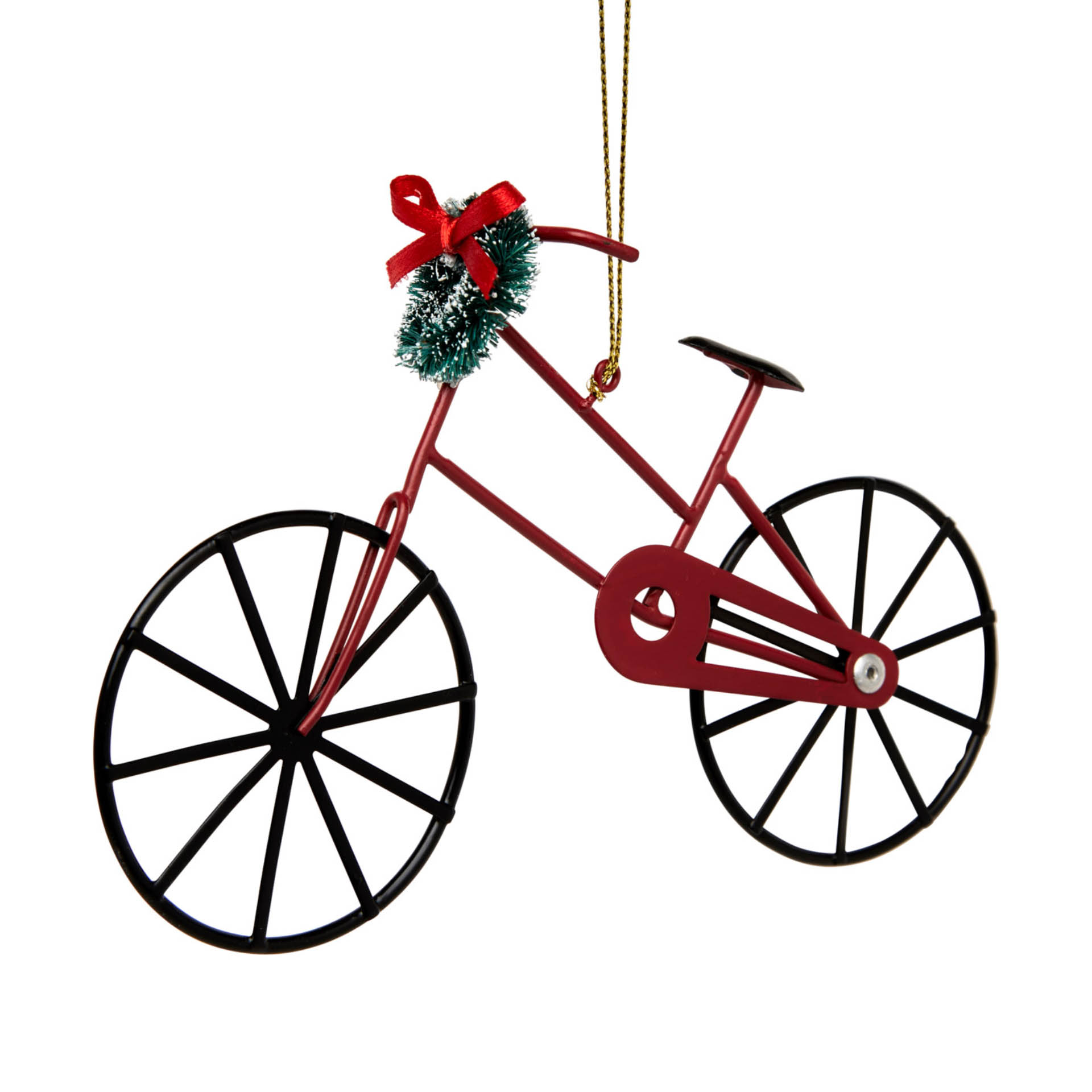 Decorazione in metallo per albero di Natale - Bicicletta, , large