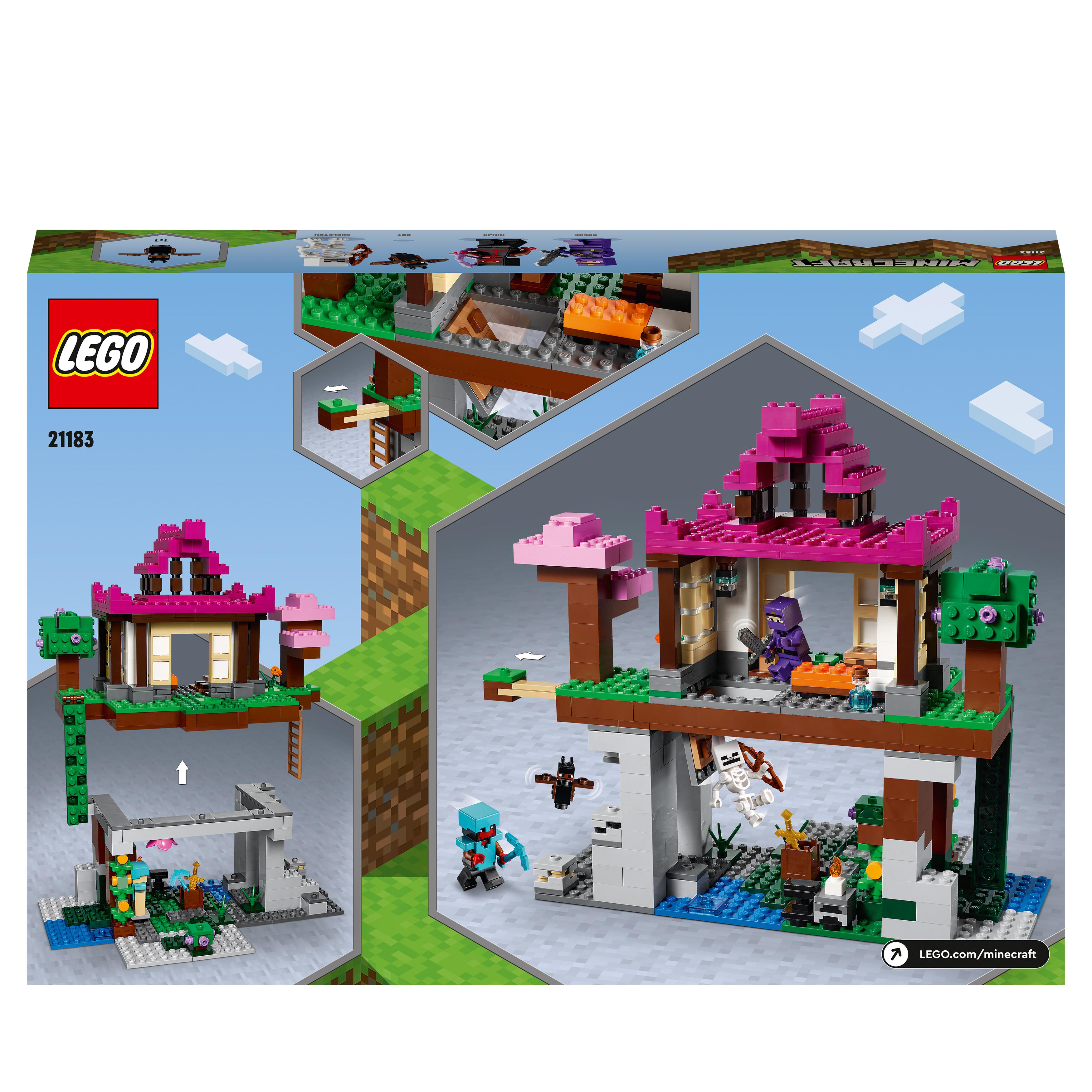 LEGO Minecraft I Campi d'Allenamento, Idea Regalo, Dojo e Bottega del Fabbro, G 21183, , large