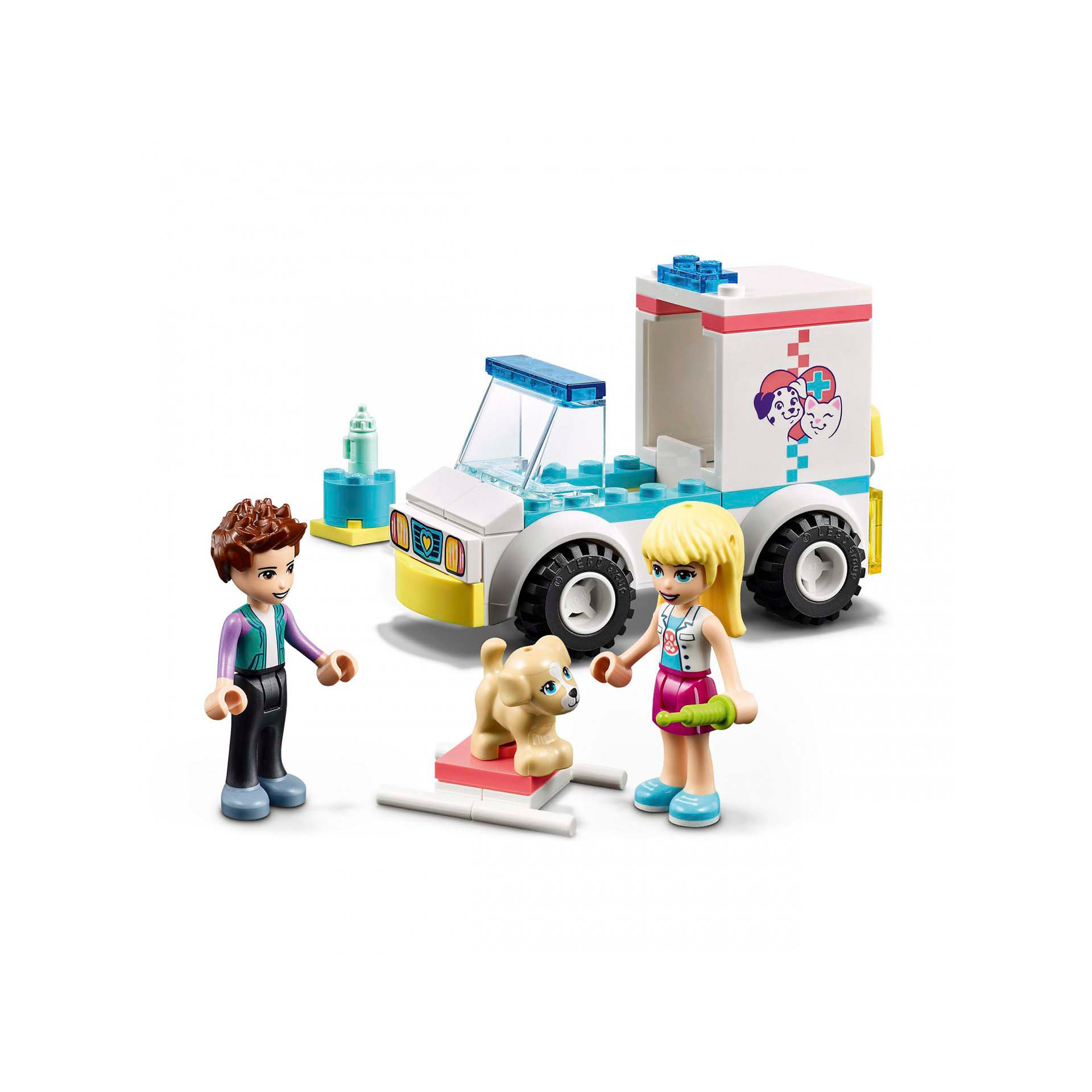 LEGO 41694 Friends Ambulanza della Clinica Veterinaria, Set Soccorso Amici Anima 41694, , large
