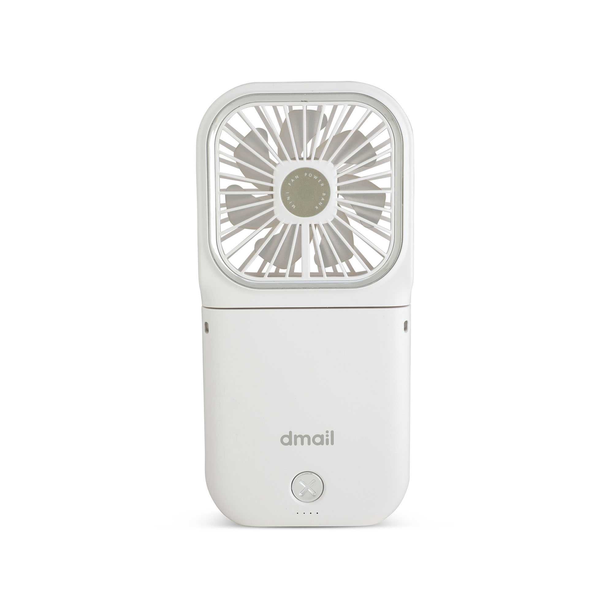Mini ventilatore portatile ricaricabile con power bank, , large
