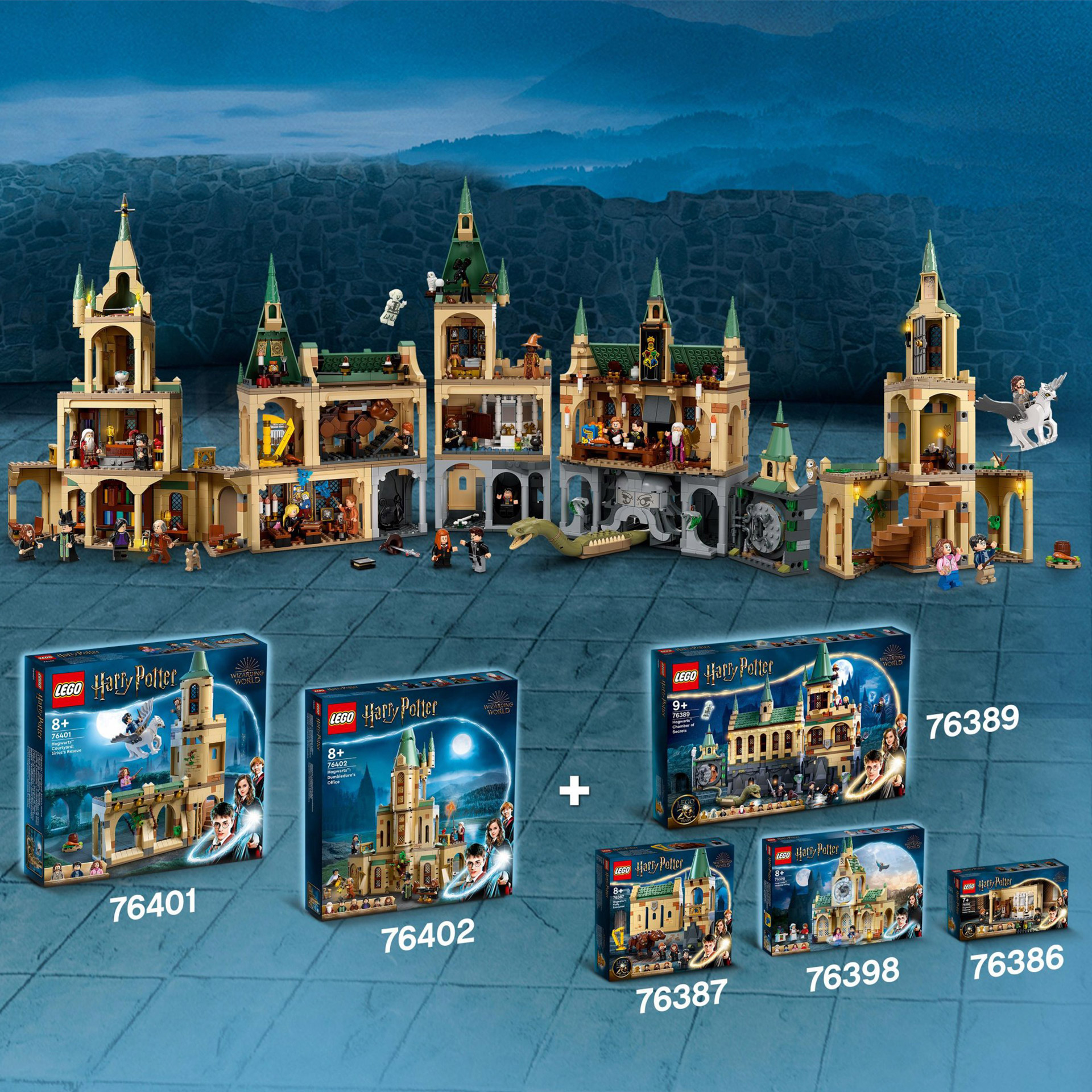 LEGO Harry Potter Cortile di Hogwarts: il Salvataggio di Sirius, Castello Giocat 76401, , large