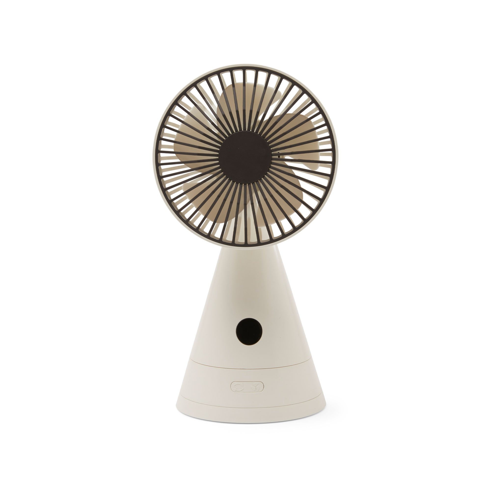 Ventilatore Ricaricabile Da Tavolo Con Specchio, Bianco, , large