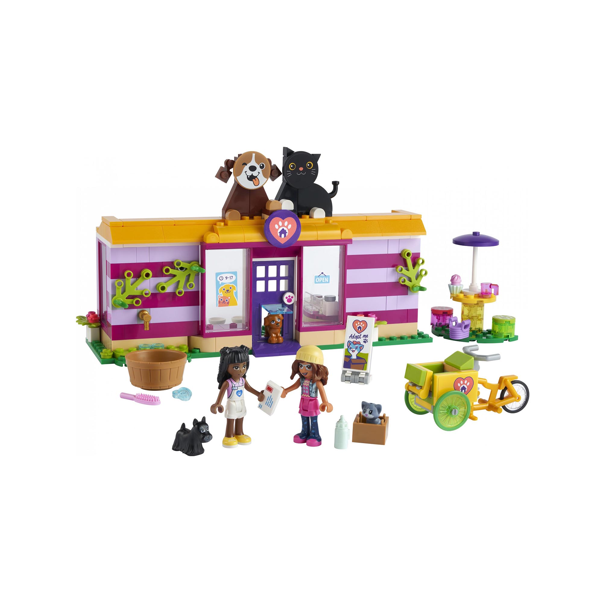 LEGO 41699 Friends Il Caffè di Adozione dei Cuccioli, Parco Giochi Animali, Gioc 41699, , large
