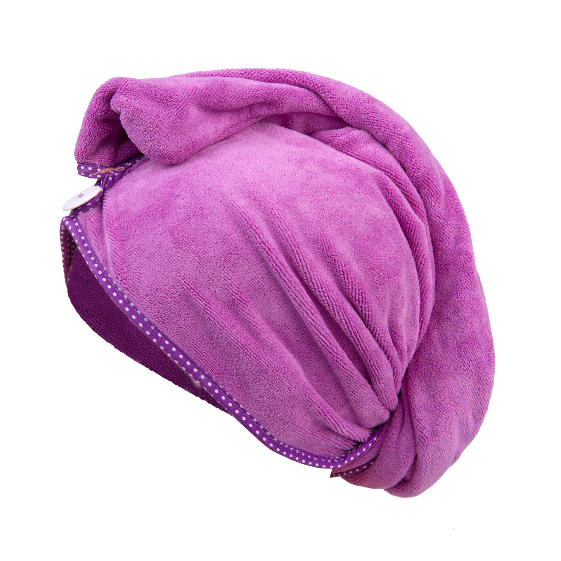 Turbante asciugacapelli in microfibra, , large