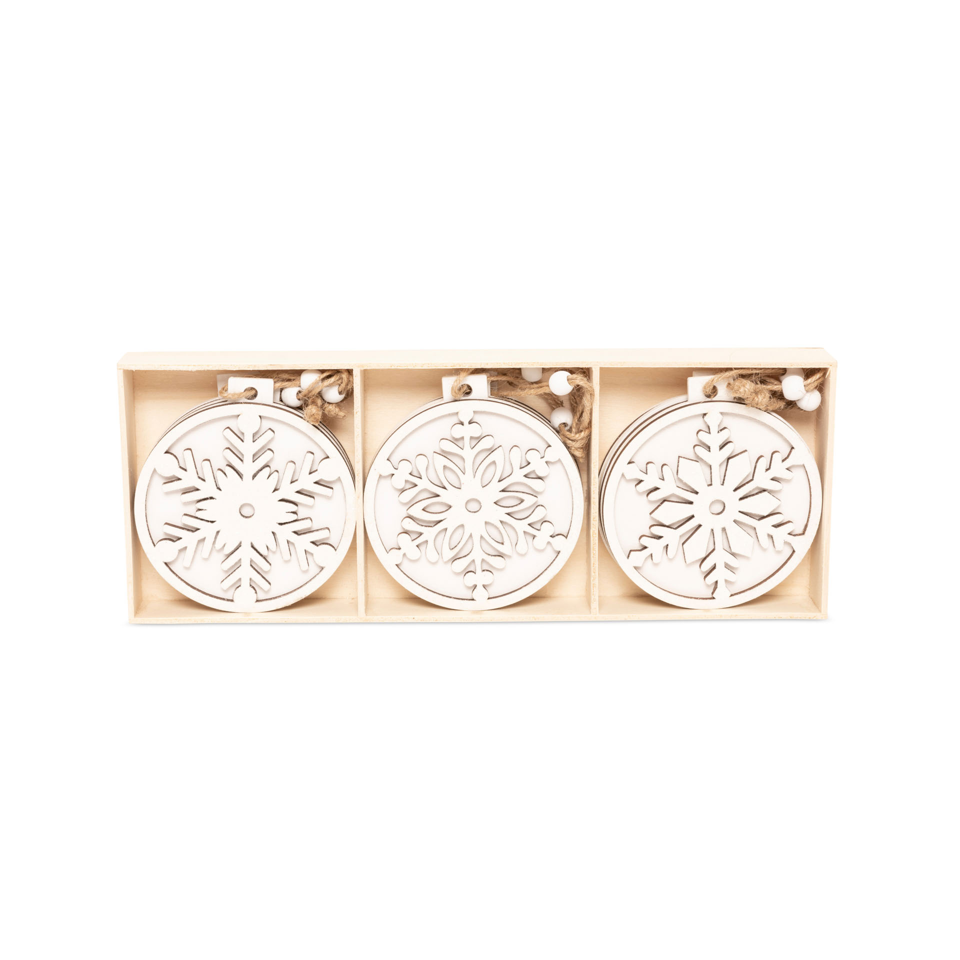 Decorazioni in legno da appendere - Set da 9 pz, , large