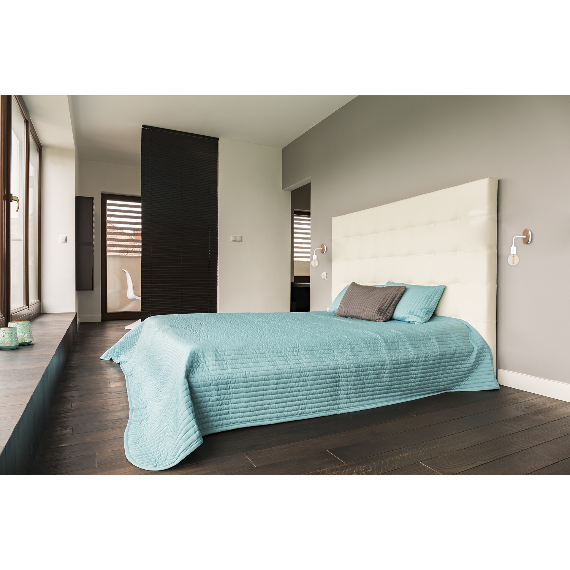 HOMEMANIA Lampada a Parete Simple Drop, bianca, , large