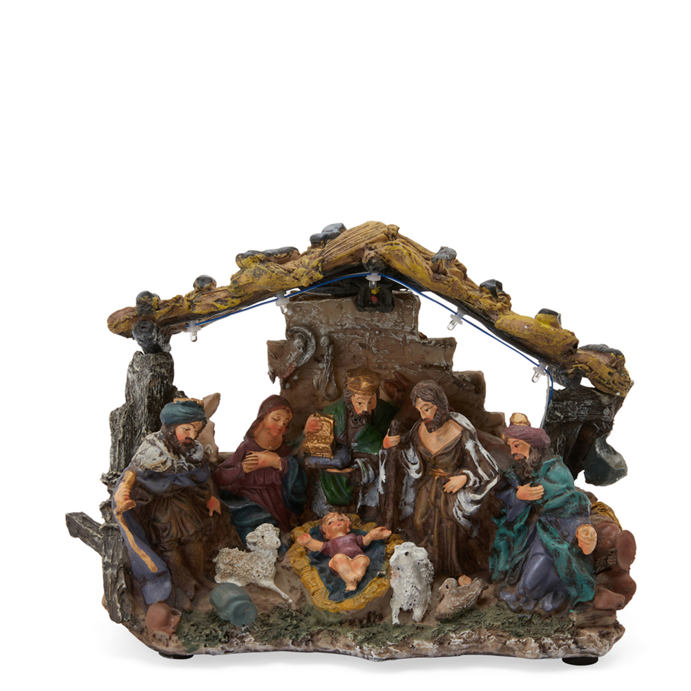 presepe con luci a led, , large