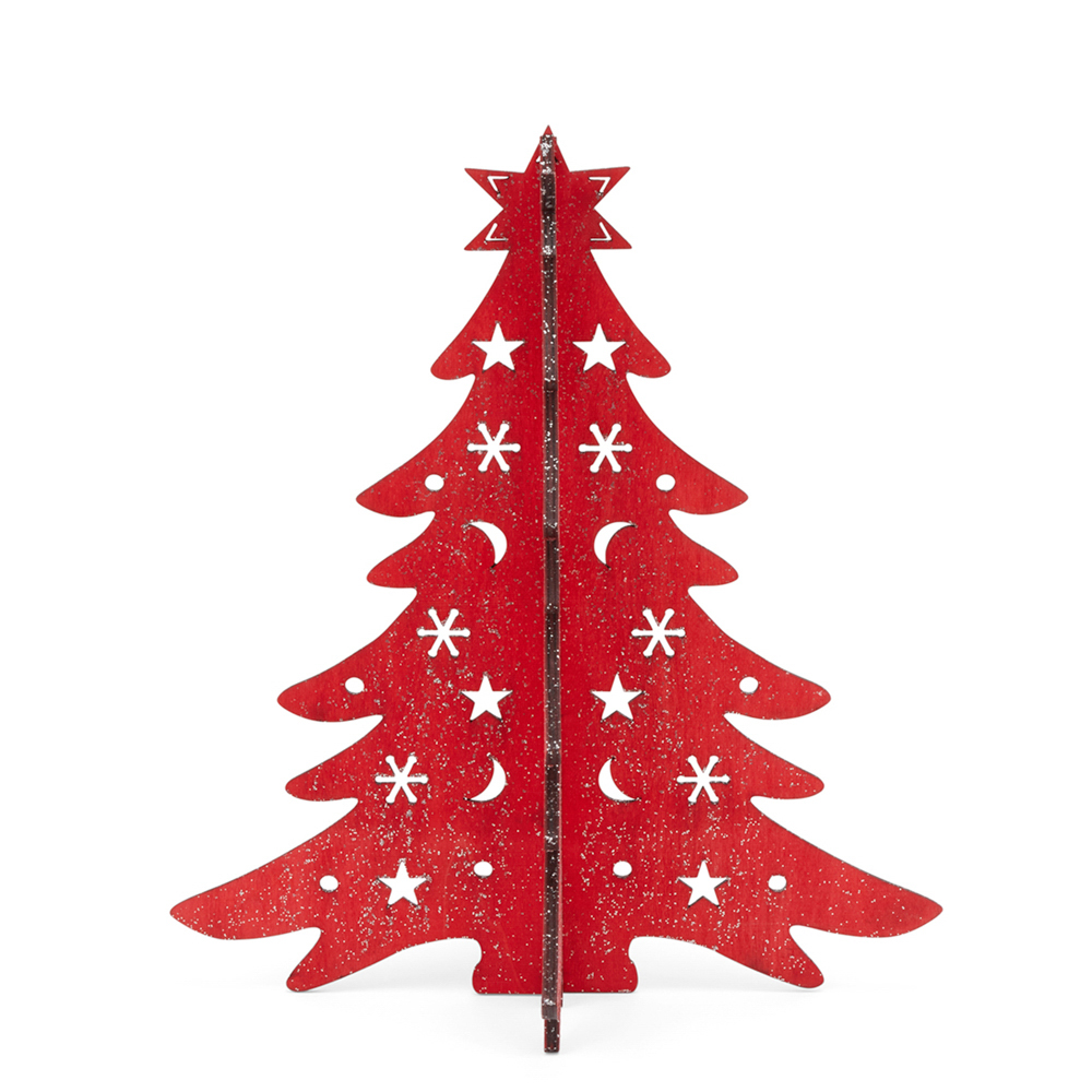 Albero Di Natale In Legno Componibile, 28 Cm, , large