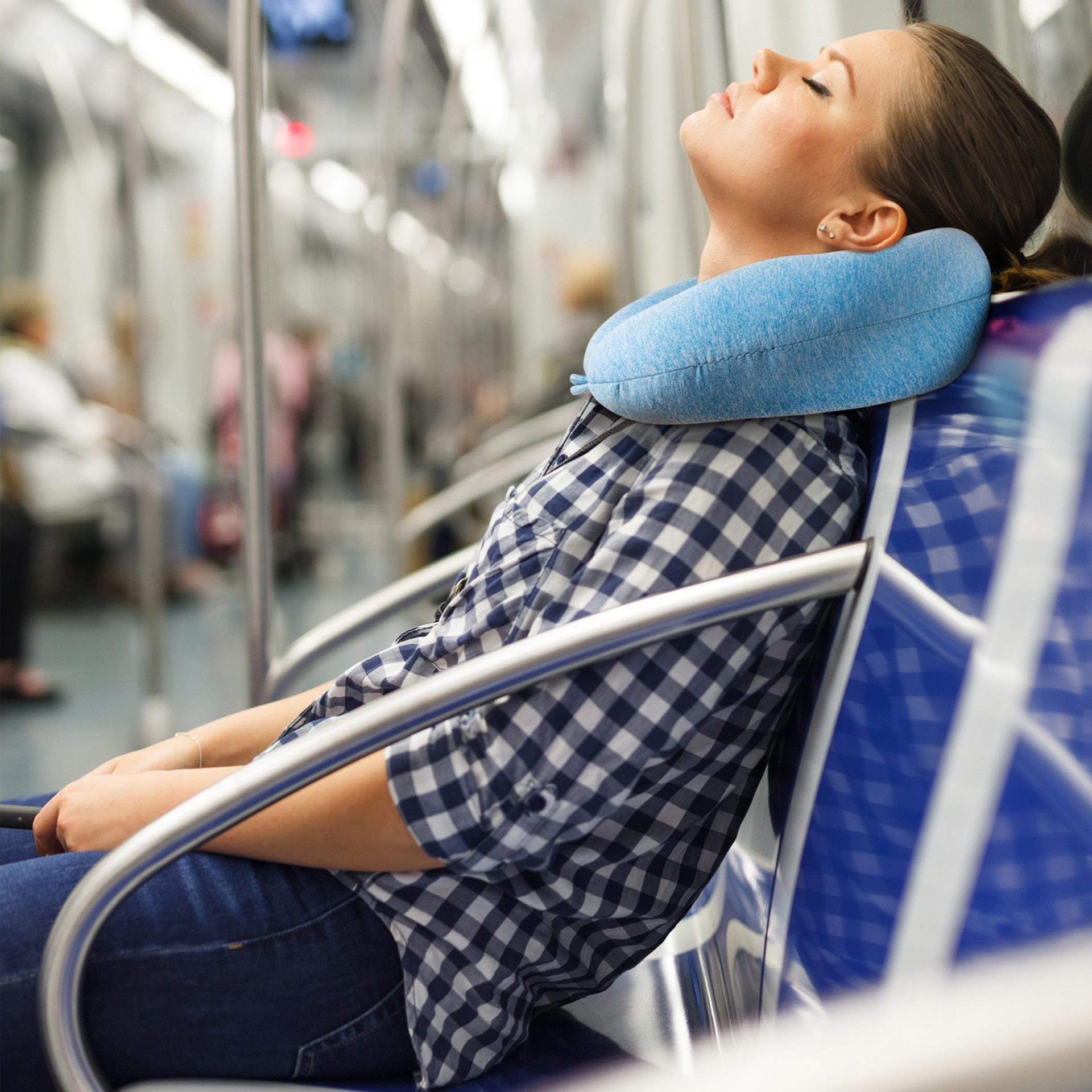 Cuscino da viaggio con microsfere per il collo, , large