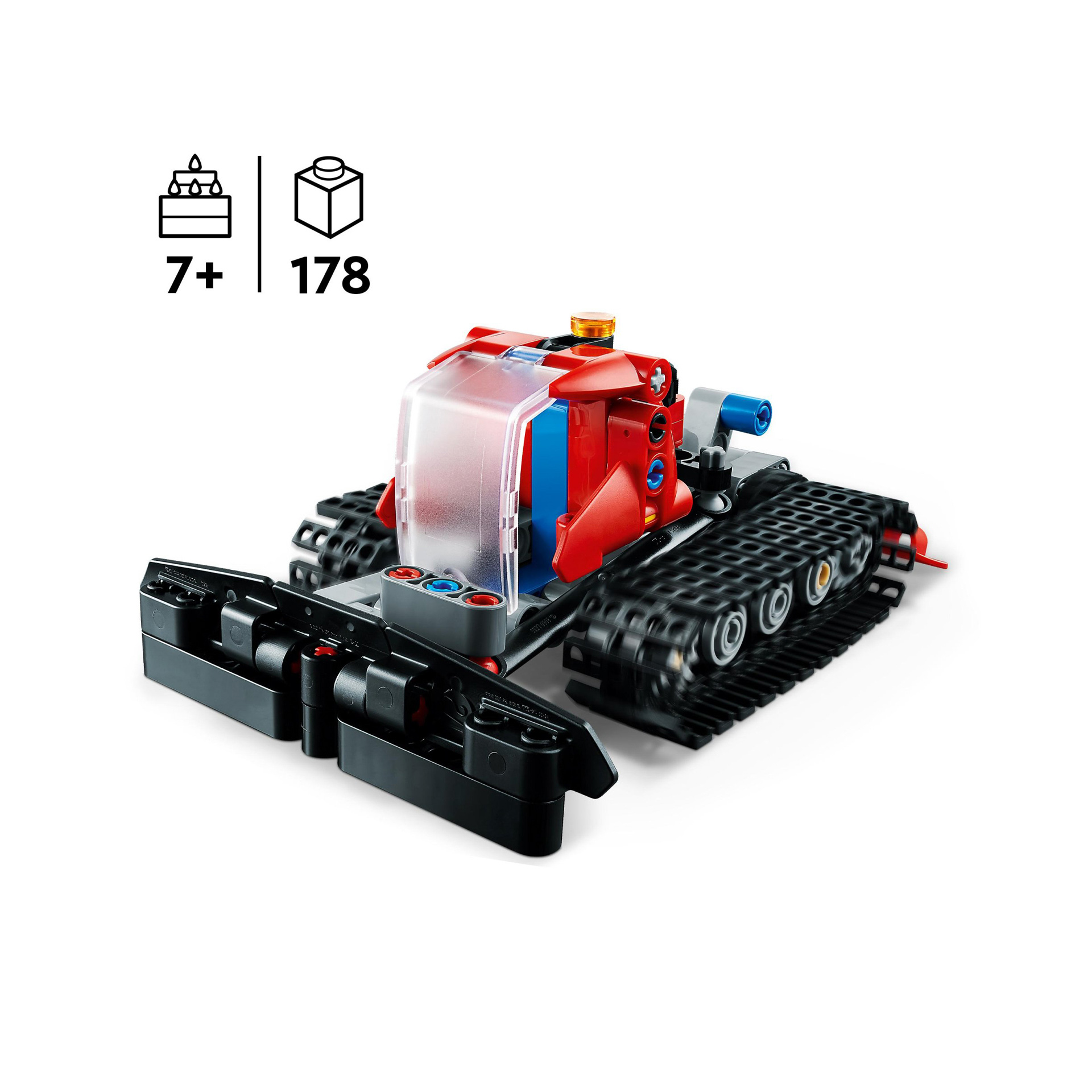 LEGO 42148 Technic Gatto delle Nevi, Set 2 in 1 con Motoslitta e Spazzaneve Gioc 42148, , large