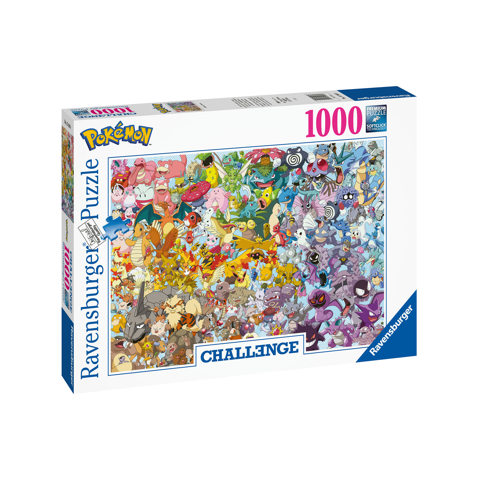 Ravensburger Puzzle 1000 pezzi 15166 - CHALLENGE PUZZLE POKEMON, , large