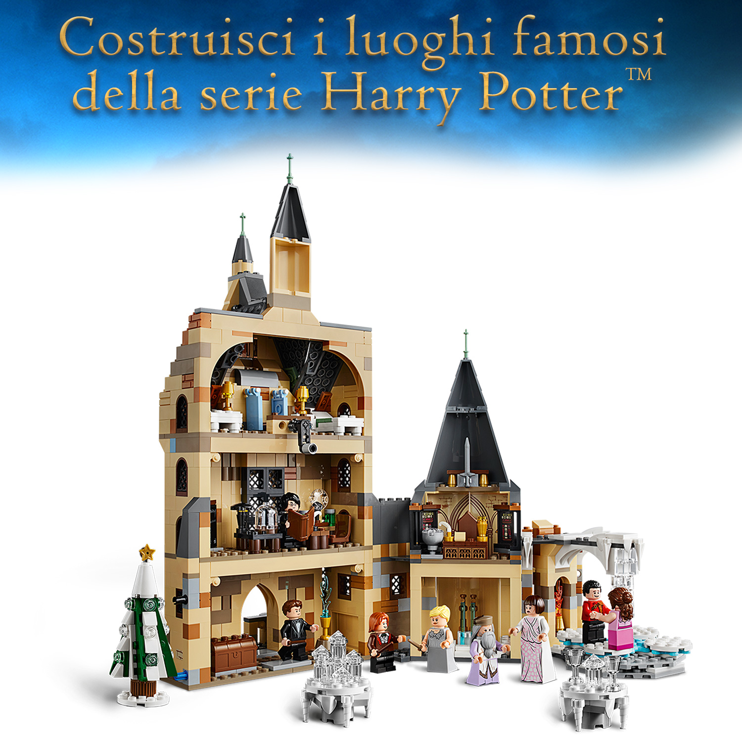 LEGO Harry Potter La Torre dell'Orologio di Hogwarts, Giocattolo Compatibile co 75948, , large