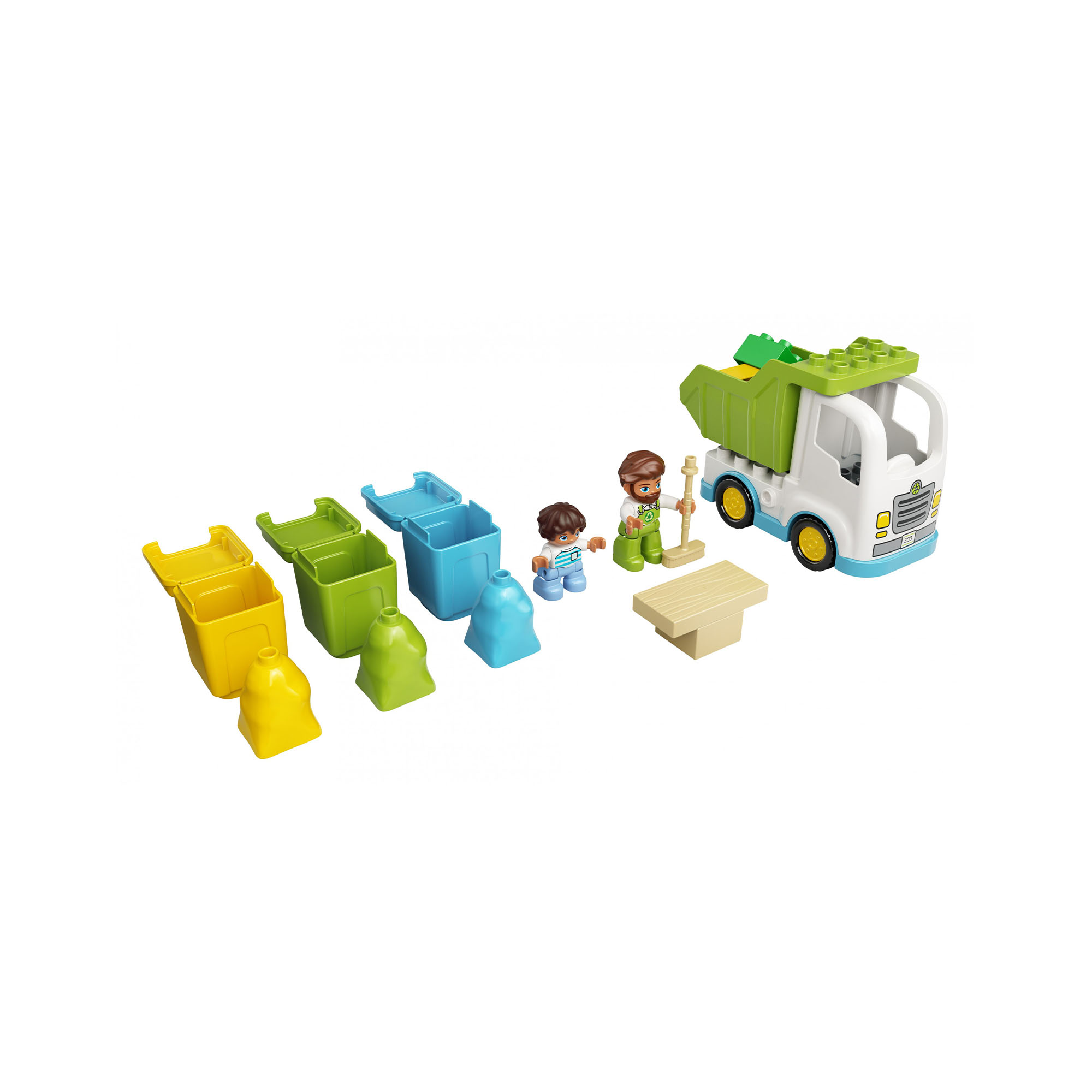 Camion della spazzatura e riciclaggio 10945, , large