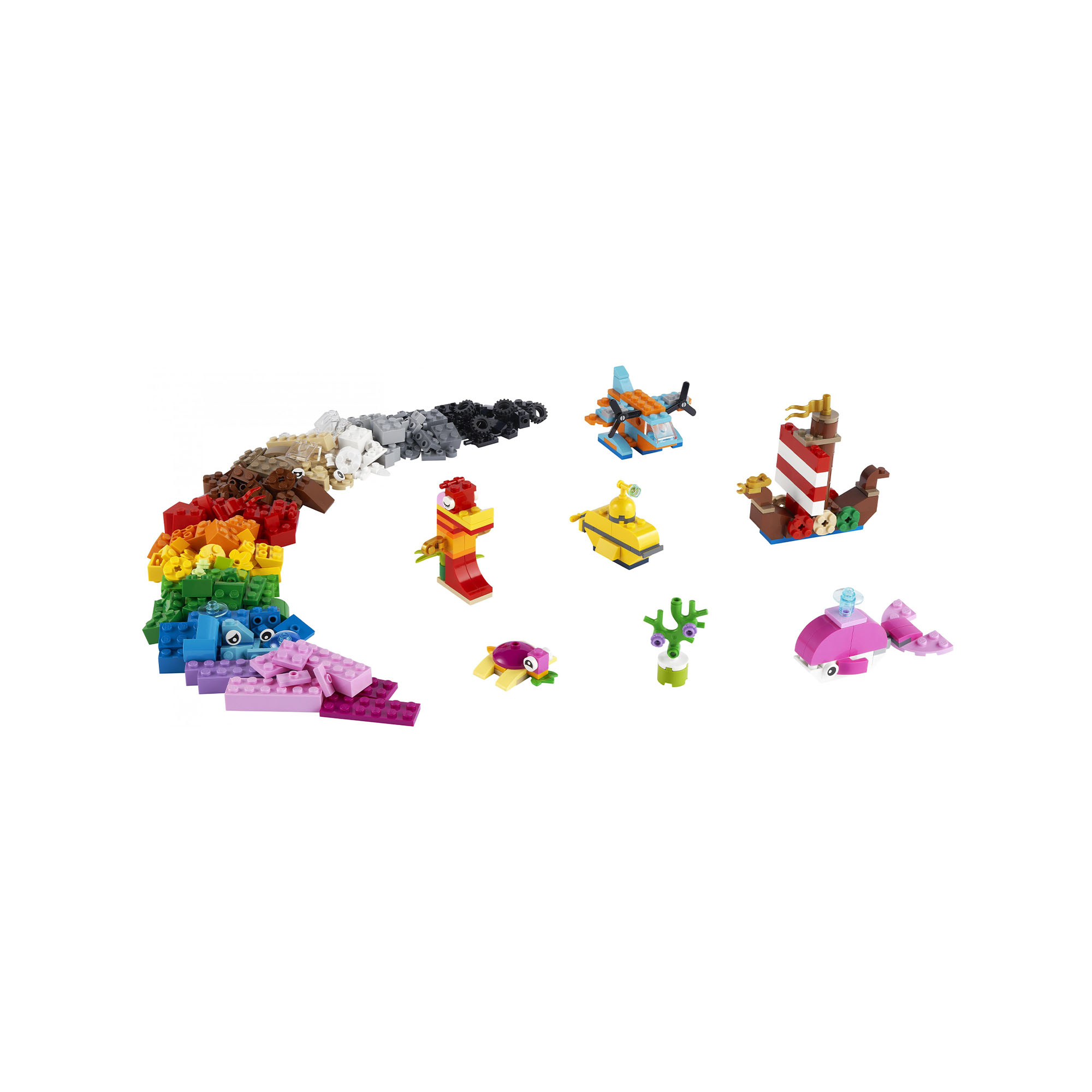 LEGO Classic Divertimento Creativo sull'Oceano, Giocattoli Creativi per Bambini 11018, , large