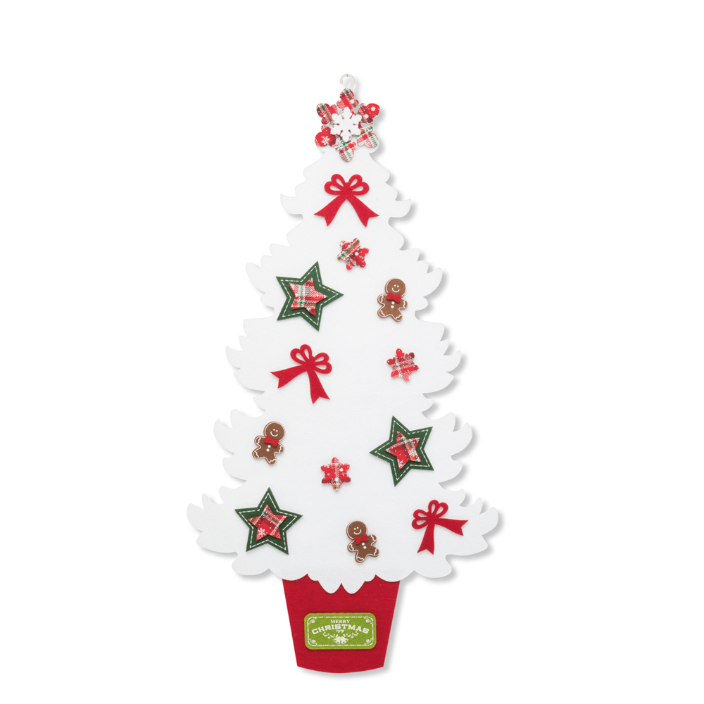 Albero Di Natale In Feltro Da Appendere 73 Cm, , large