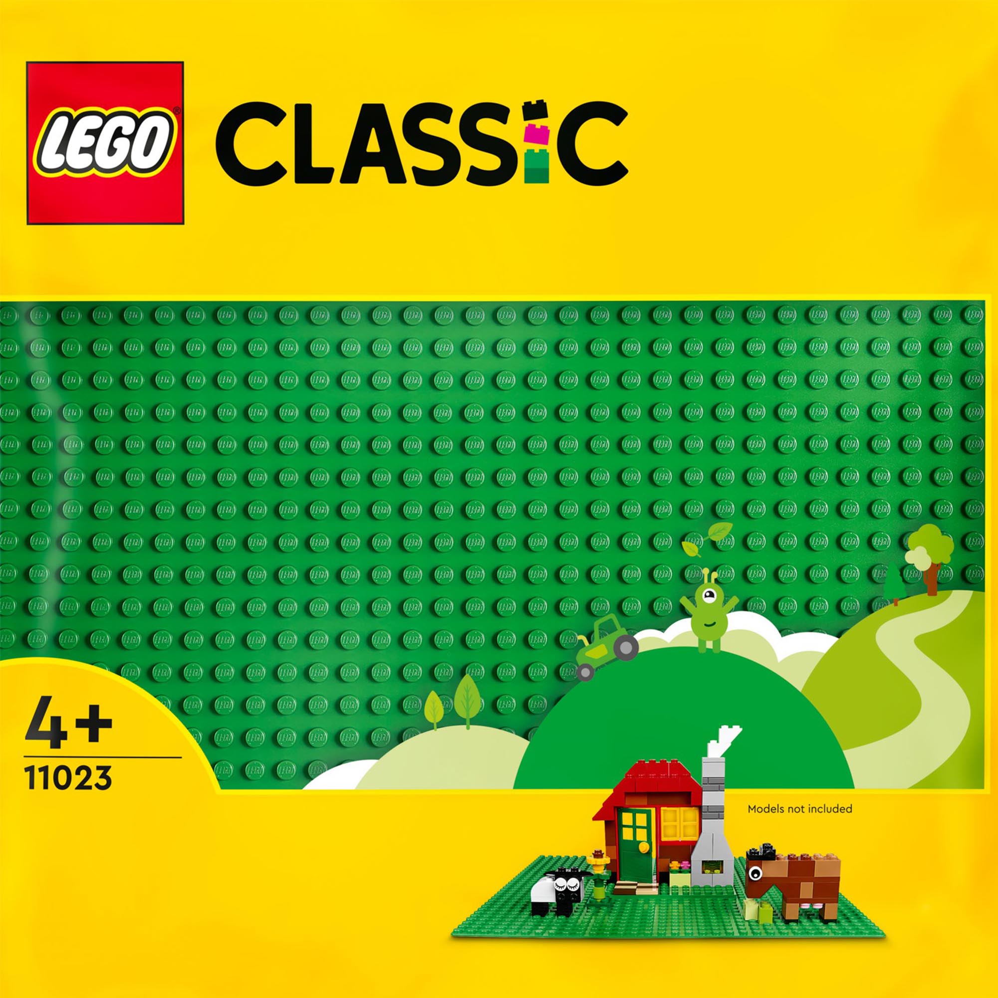 LEGO Classic Base Verde, Tavola per Costruzioni Quadrata con 32x32 Bottoncini, P 11023, , large