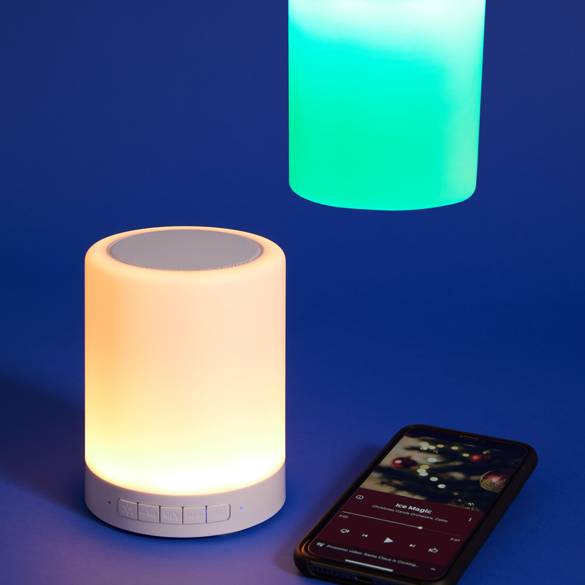 Speaker Bluetooth Con Luce Cambiacolore E Vivavoce, , large