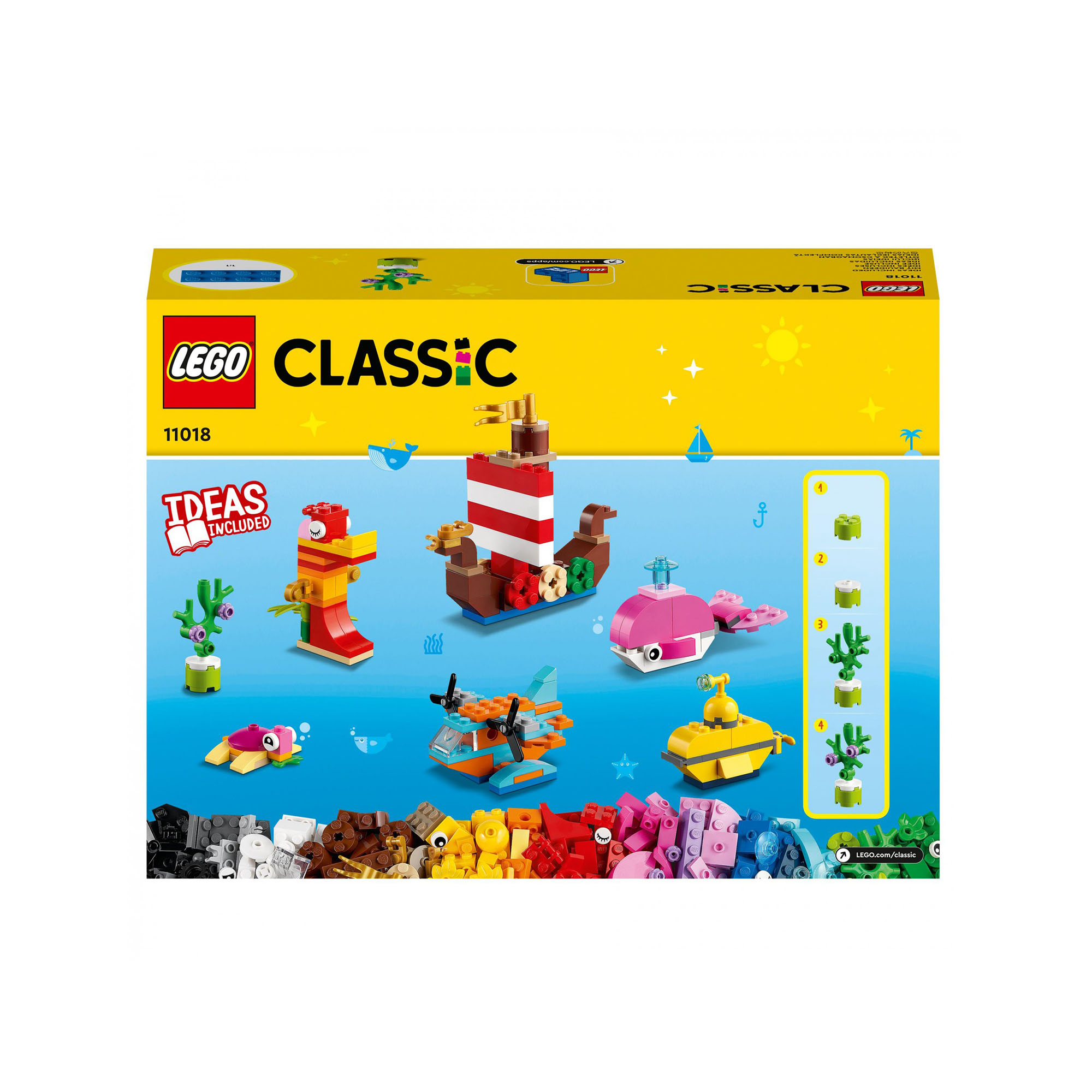 LEGO 11018 Classic Divertimento Creativo sull'Oceano, Giocattoli Creativi per B 11018, , large