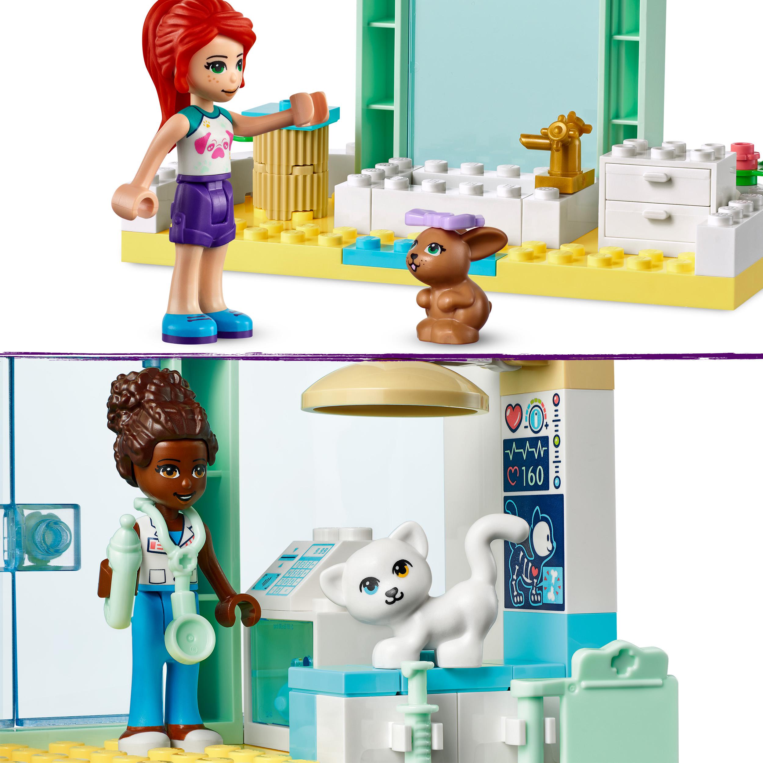 LEGO Friends Clinica Veterinaria, Giochi per Bambini dai 4 Anni, con 2 Mini Bamb 41695, , large