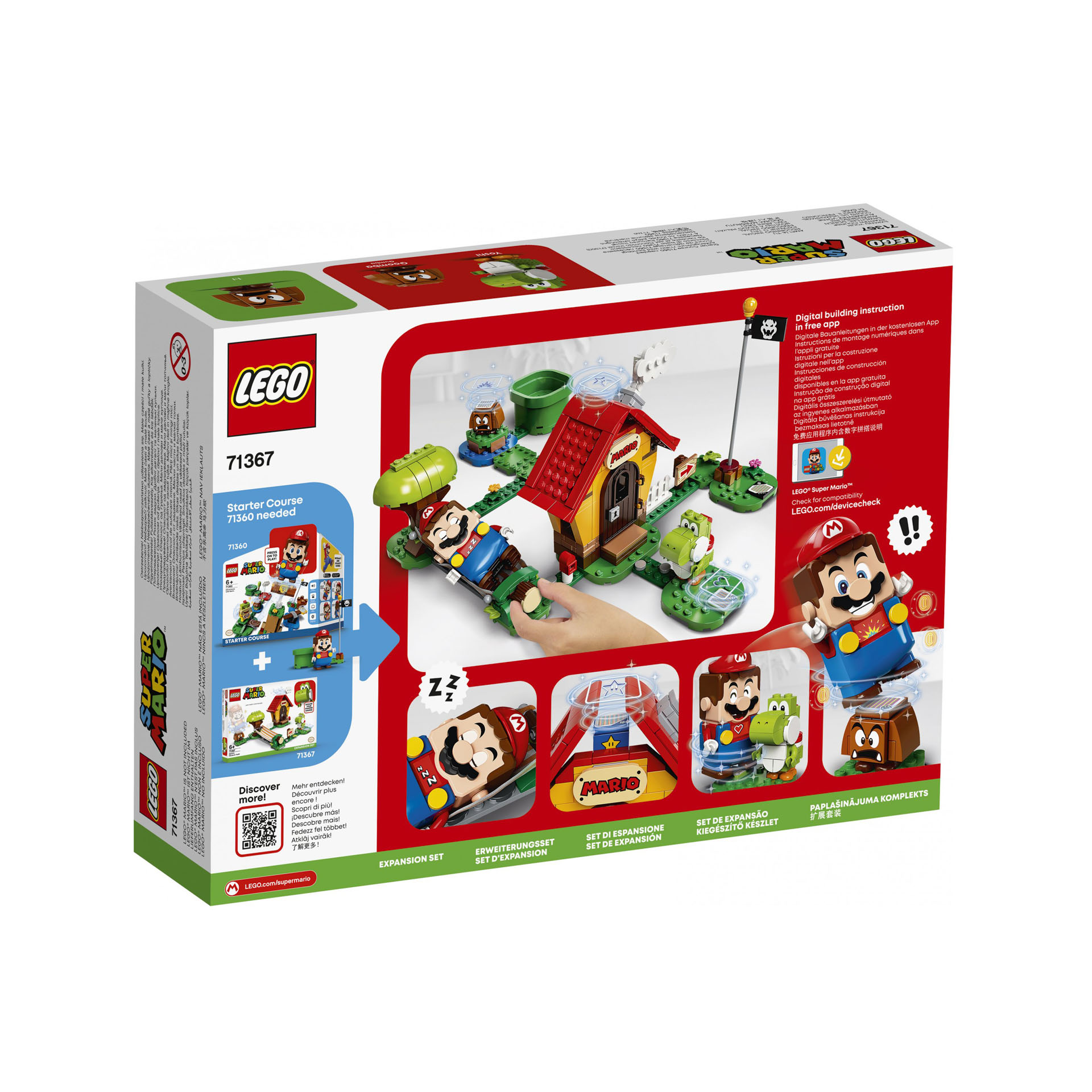 LEGO Super Mario Casa e Yoshi - Pack di Espansione, Giocattolo, Set di Costruzio 71367, , large