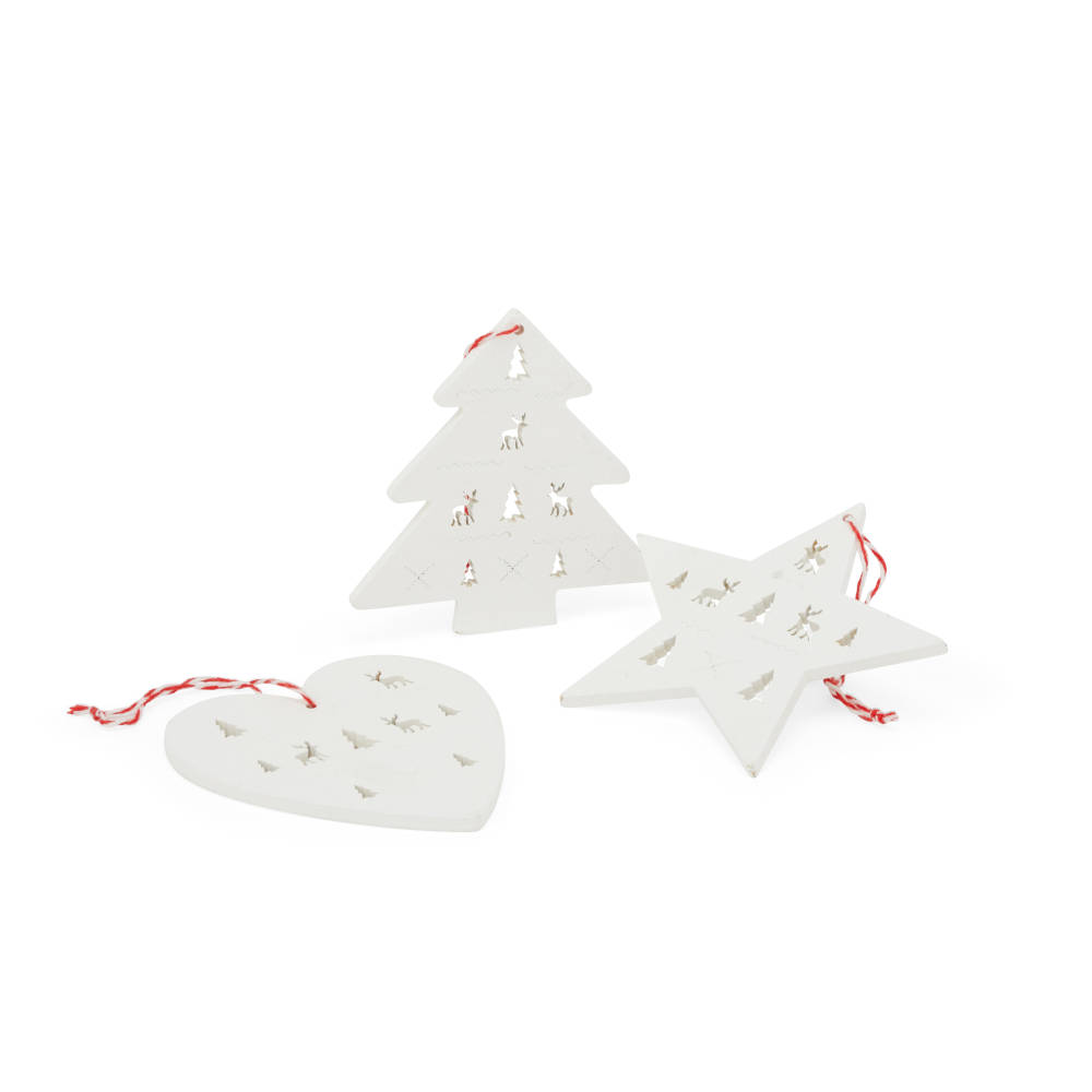 Decorazioni in legno Set di 3 pz, , large