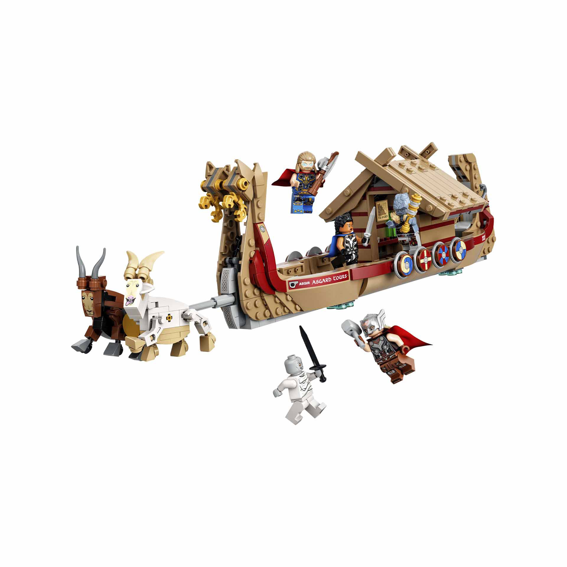 LEGO Marvel Drakkar di Thor, Giochi per Bambini dai 7 Anni, Set con Nave Giocatt 76208