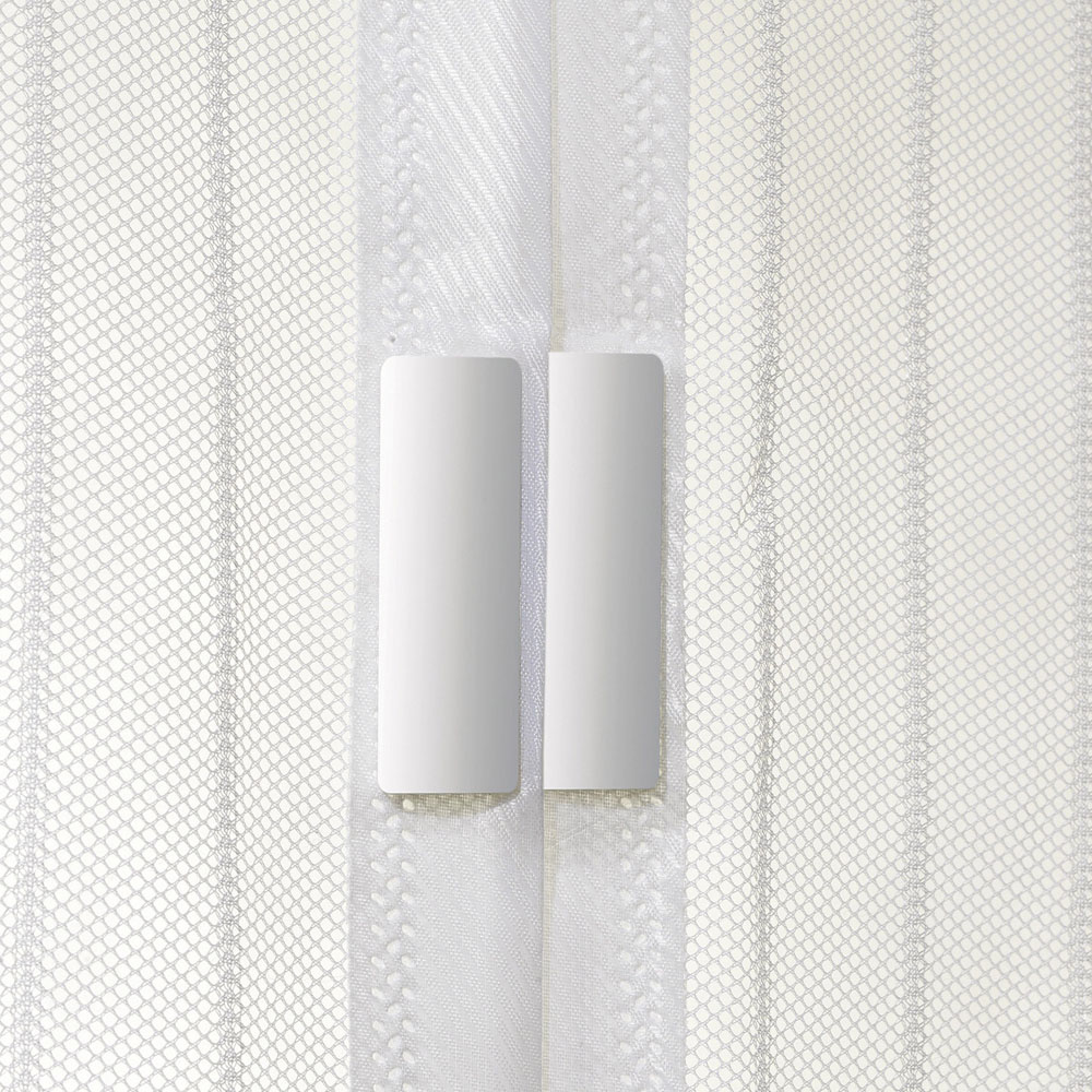 Tenda-zanzariera bianca con magneti, , large