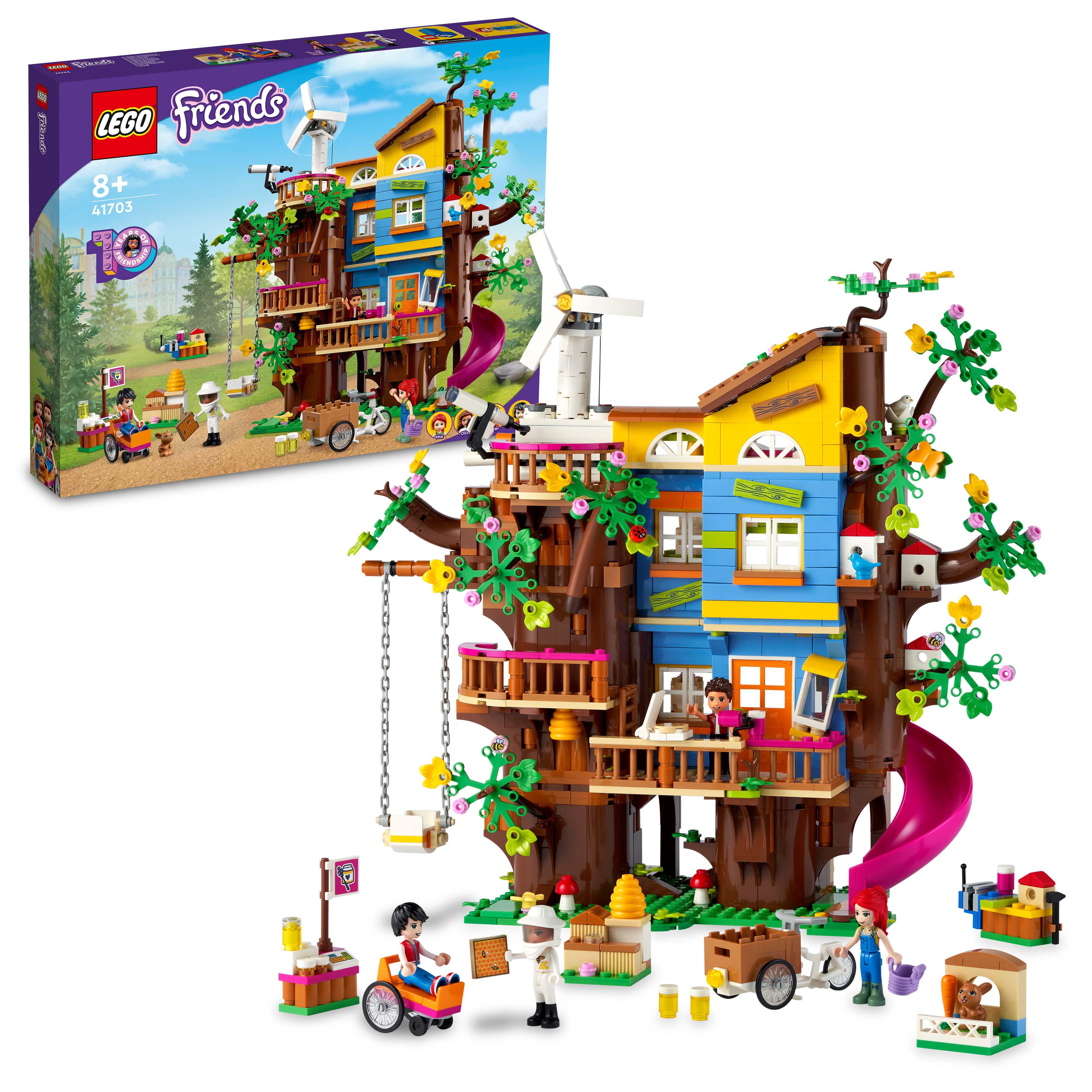 LEGO Friends Casa sull'Albero dell'Amicizia con Mini Bamboline di Mia e River, 41703, , large