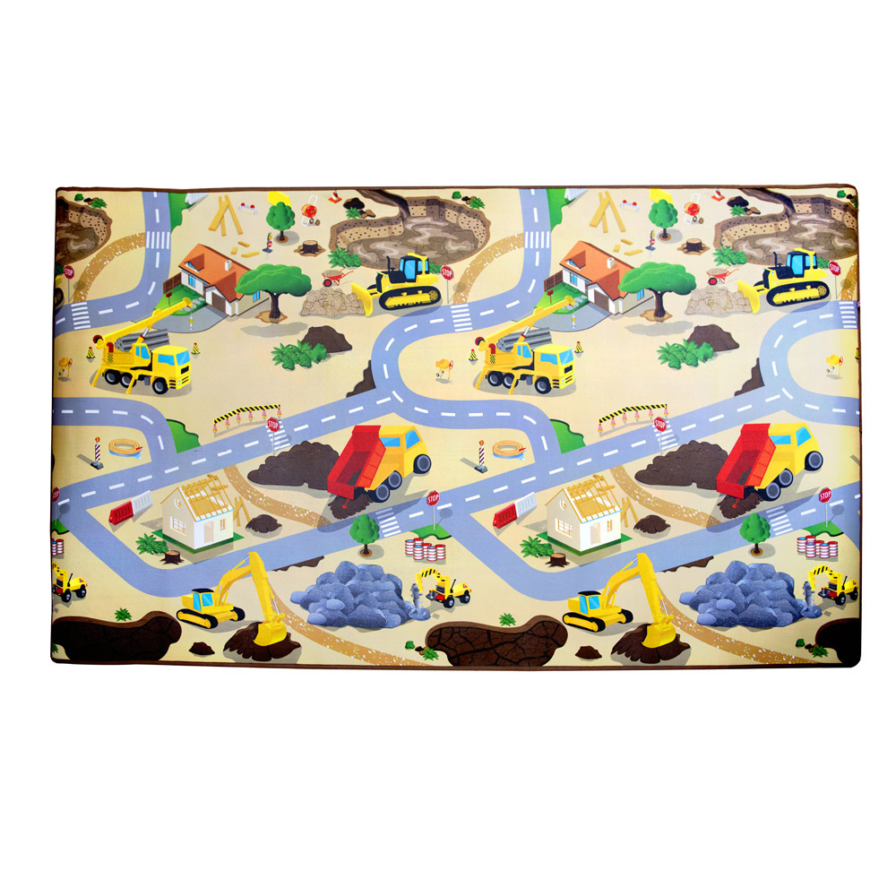 Tappeto da gioco cantiere stradale, , large