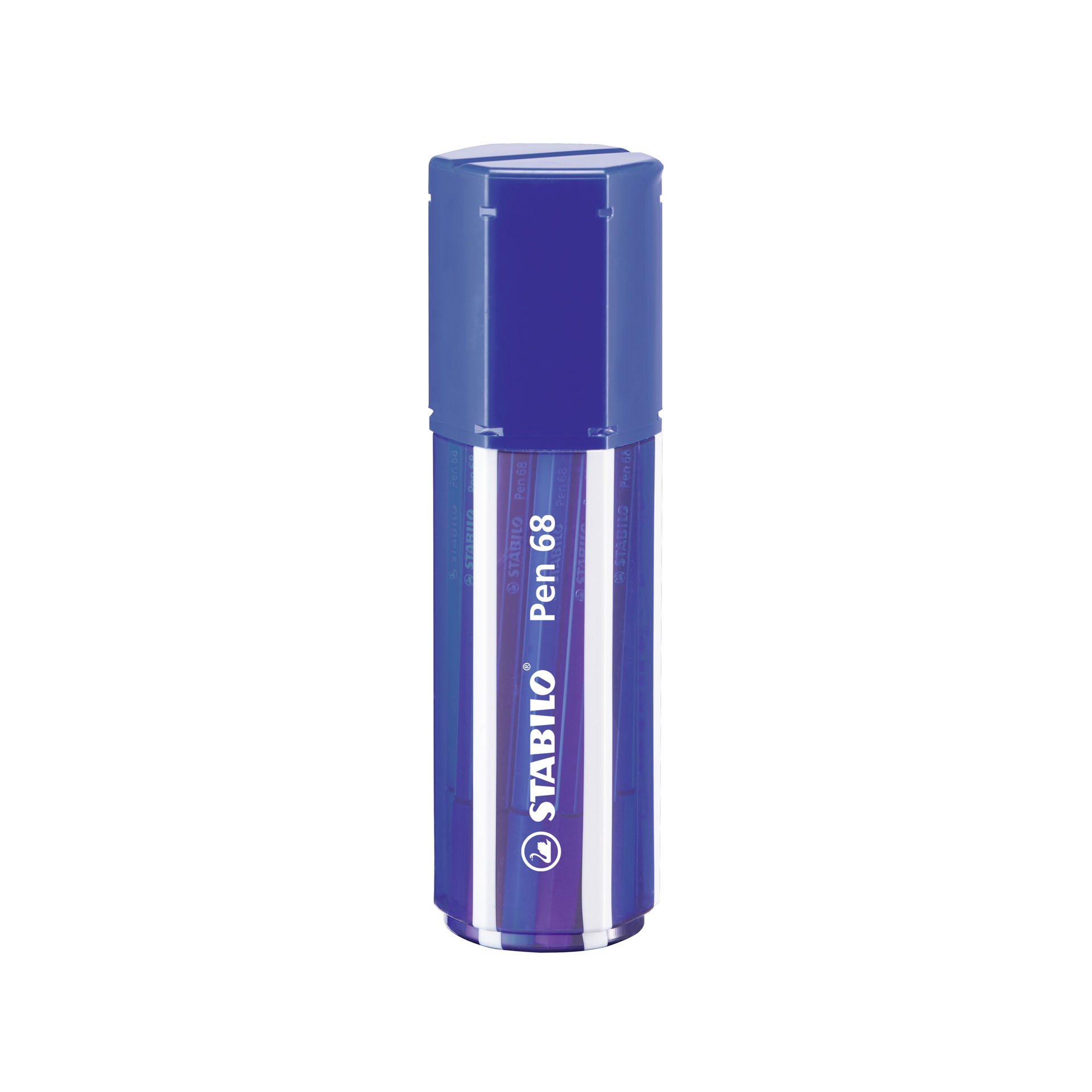 STABILO Pen 68 Big Pen Box - Blu Scuro - Astuccio da 20 - Colori assortiti, , large