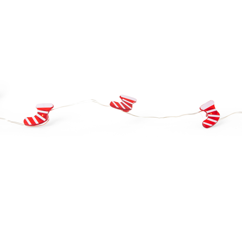 Ghirlanda di Natale con 20 luci led a batteria, , large