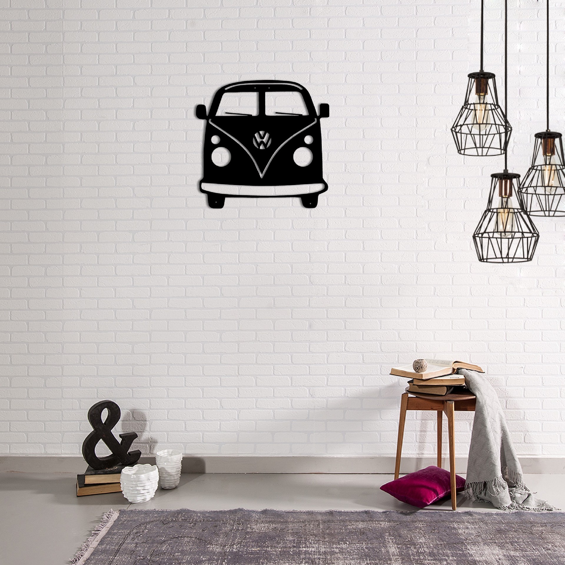 HOMEMANIA Decorazione da Parete Mini Van, , large