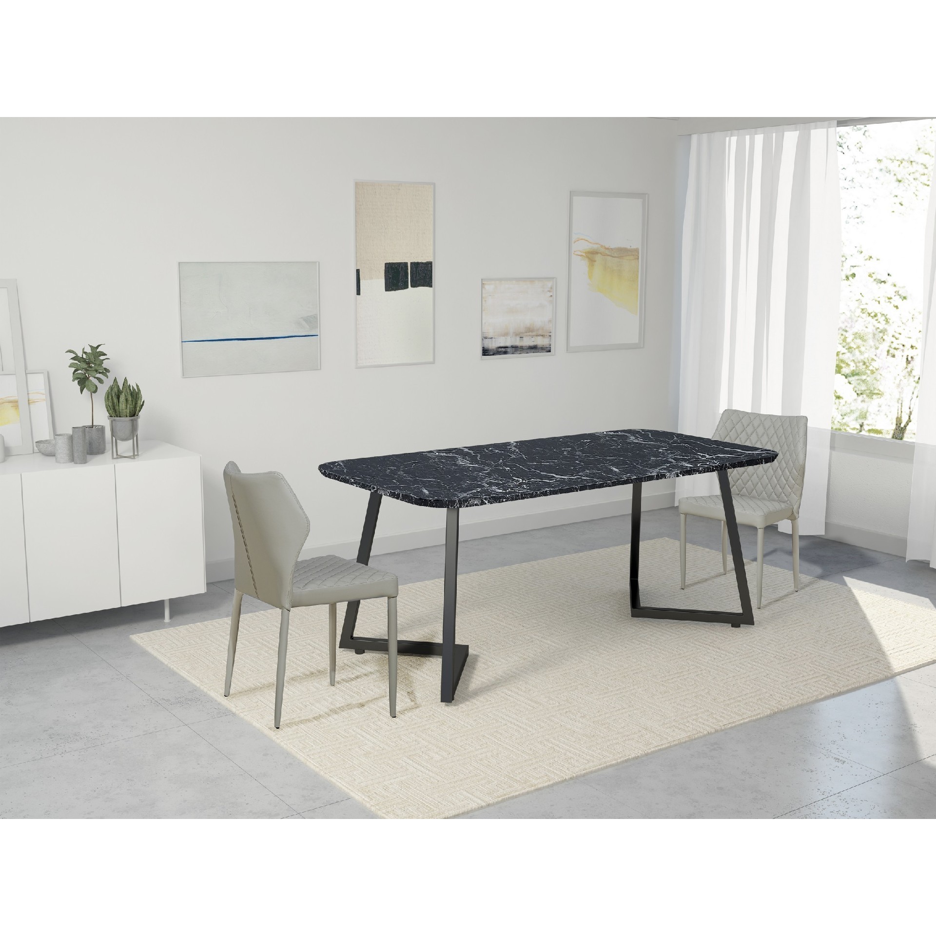 HOMEMANIA Sedia ara, grigia, , large