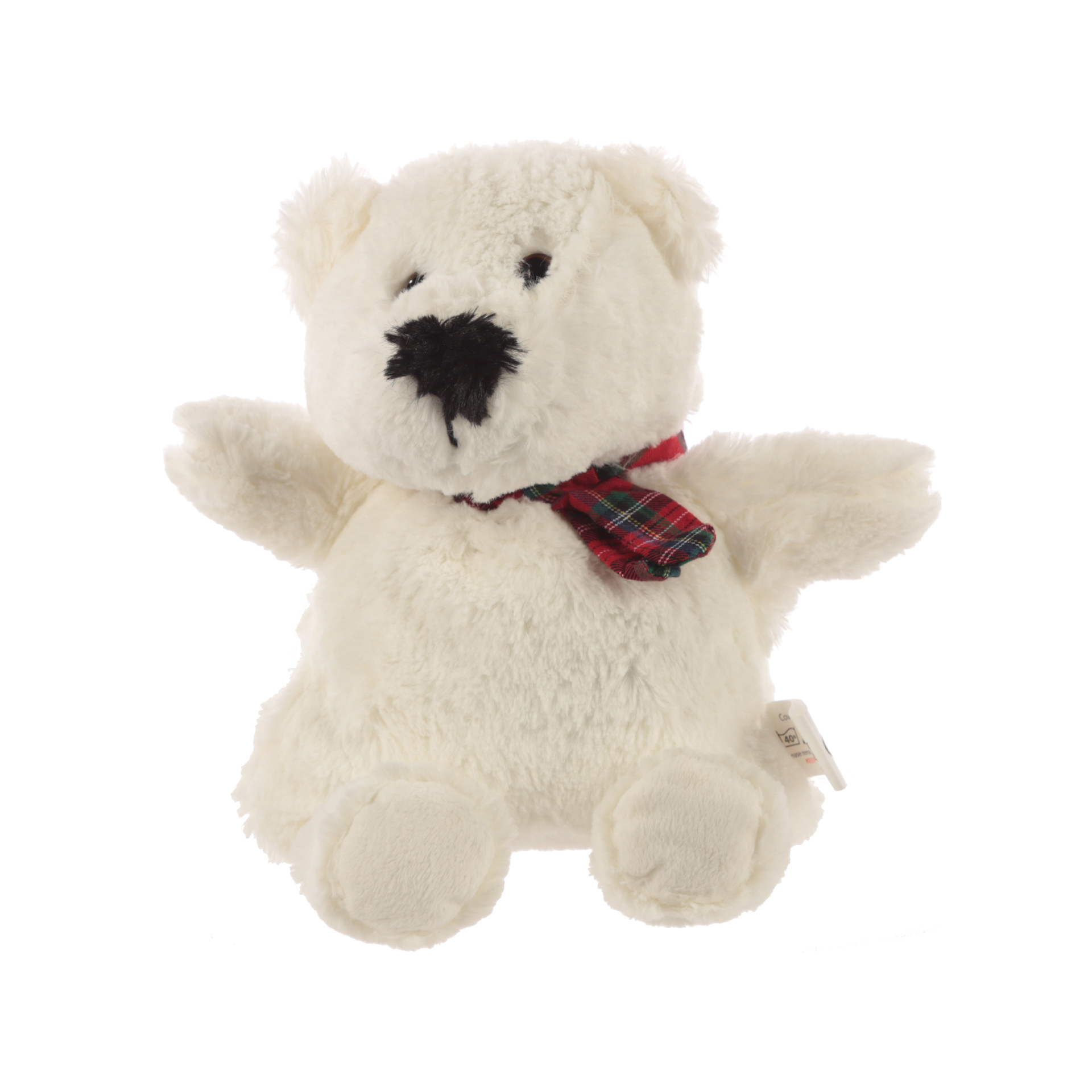 Peluche  termico con semi di grano e lavanda - Orso bianco, , large