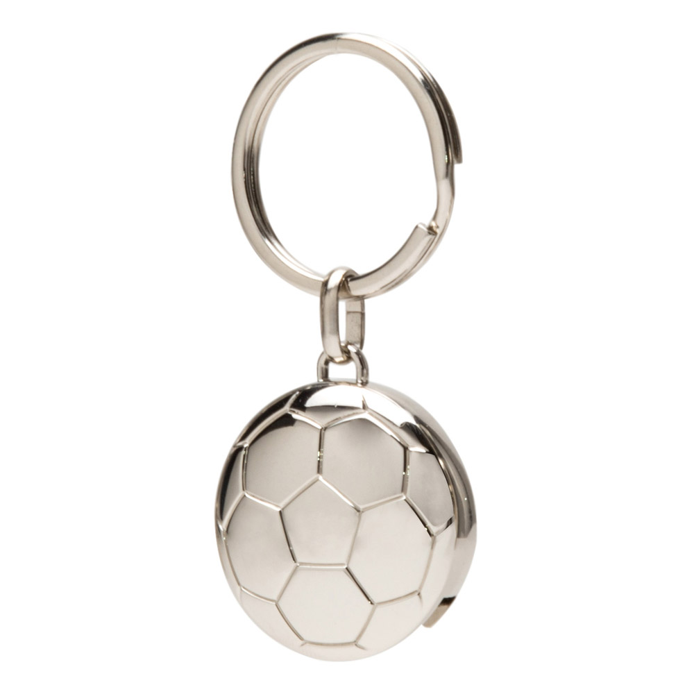 Portachiavi con moneta per carrello - Pallone da calcio, , large