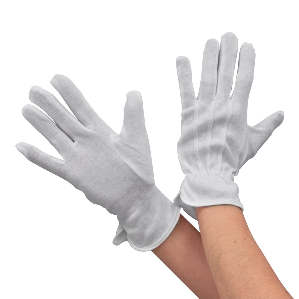Set 3 paia di guanti in cotone, , large