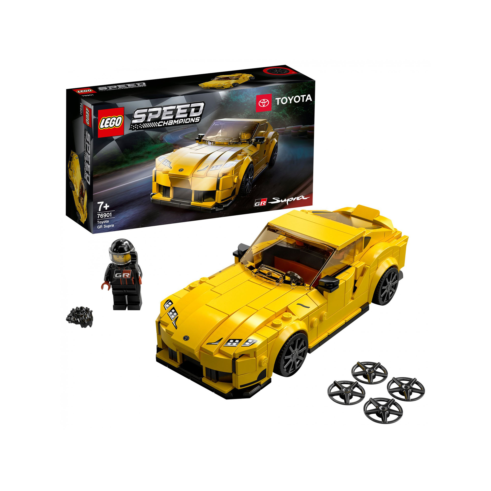 LEGO Speed Champions Toyota GR Supra, Macchina Giocattolo per Bambini di 7 Anni, 76901, , large