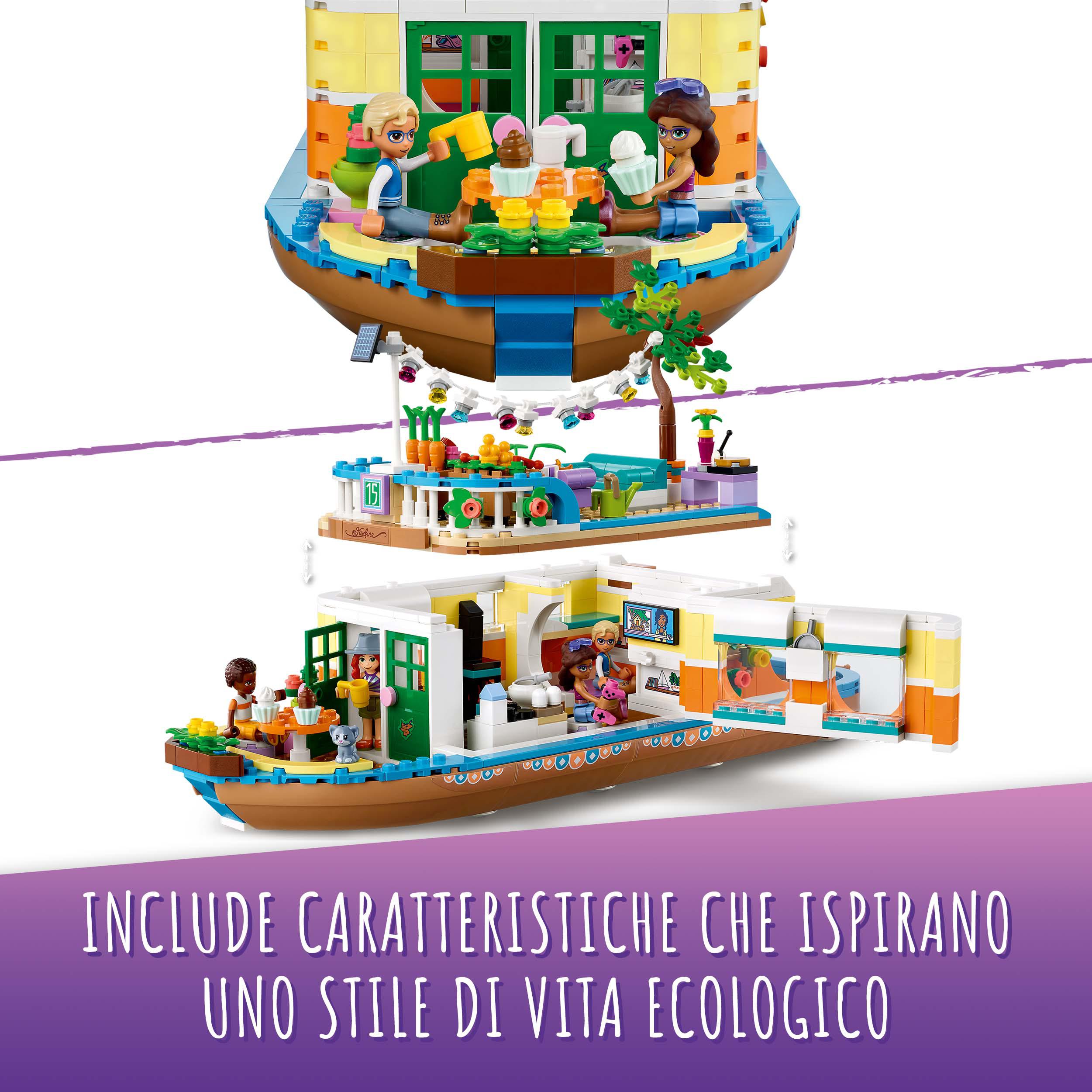 LEGO Friends Casa Galleggiante sul Canale, Giochi per Bambini di 7 Anni con Giar 41702, , large