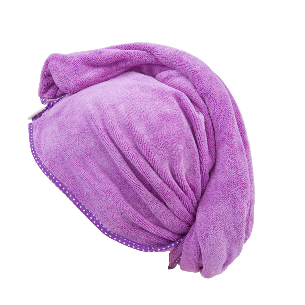 Turbante asciugacapelli in microfibra, , large