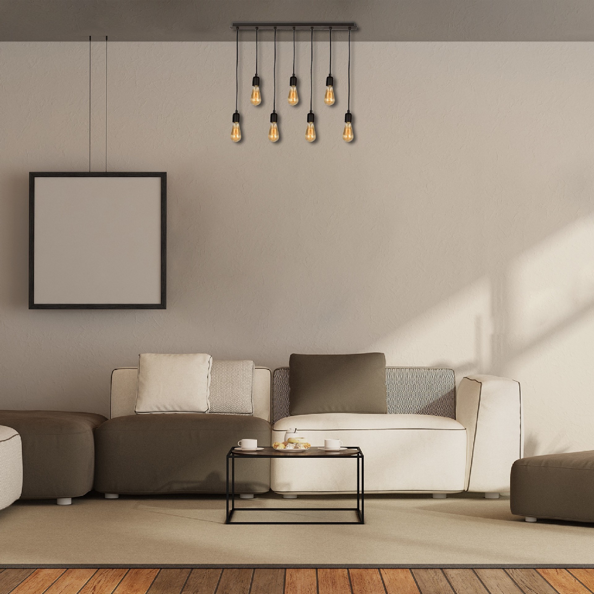 HOMEMANIA Lampada a Sospensione Fallby, , large