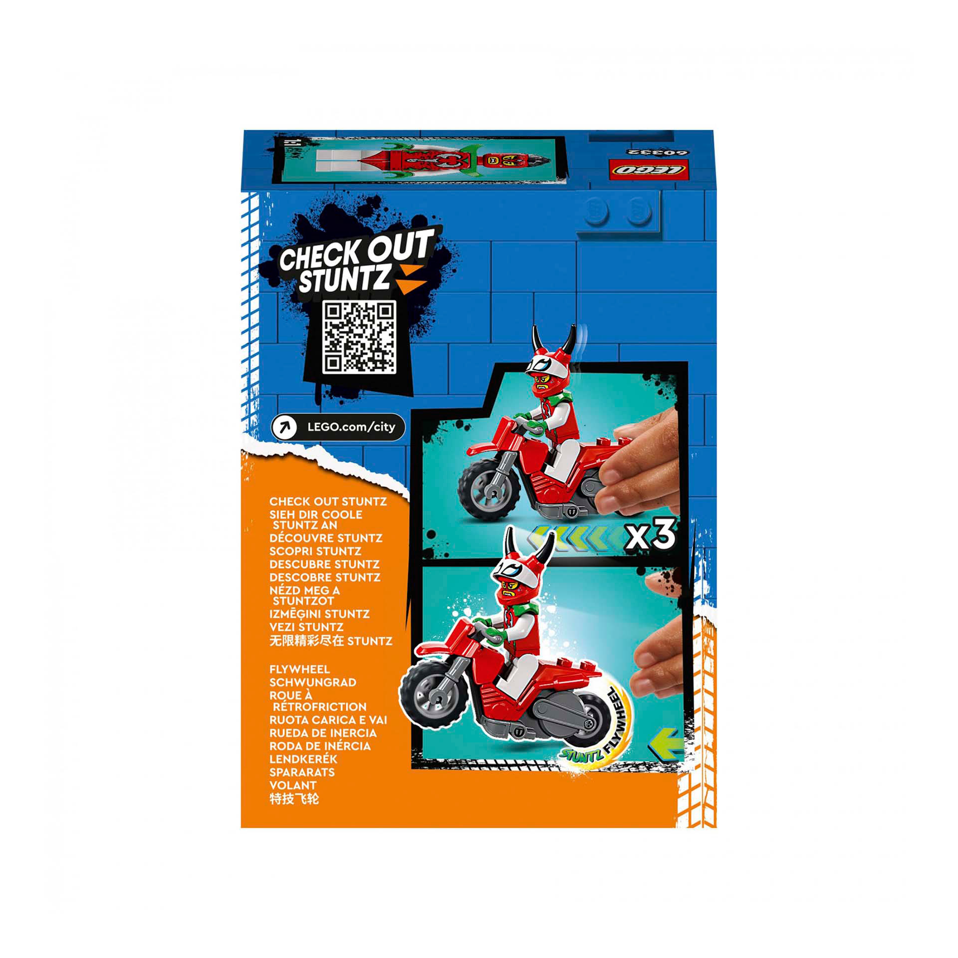 LEGO City Stuntz Stunt Bike? Scorpione Spericolato, Moto Giocattolo Carica e Vai 60332, , large