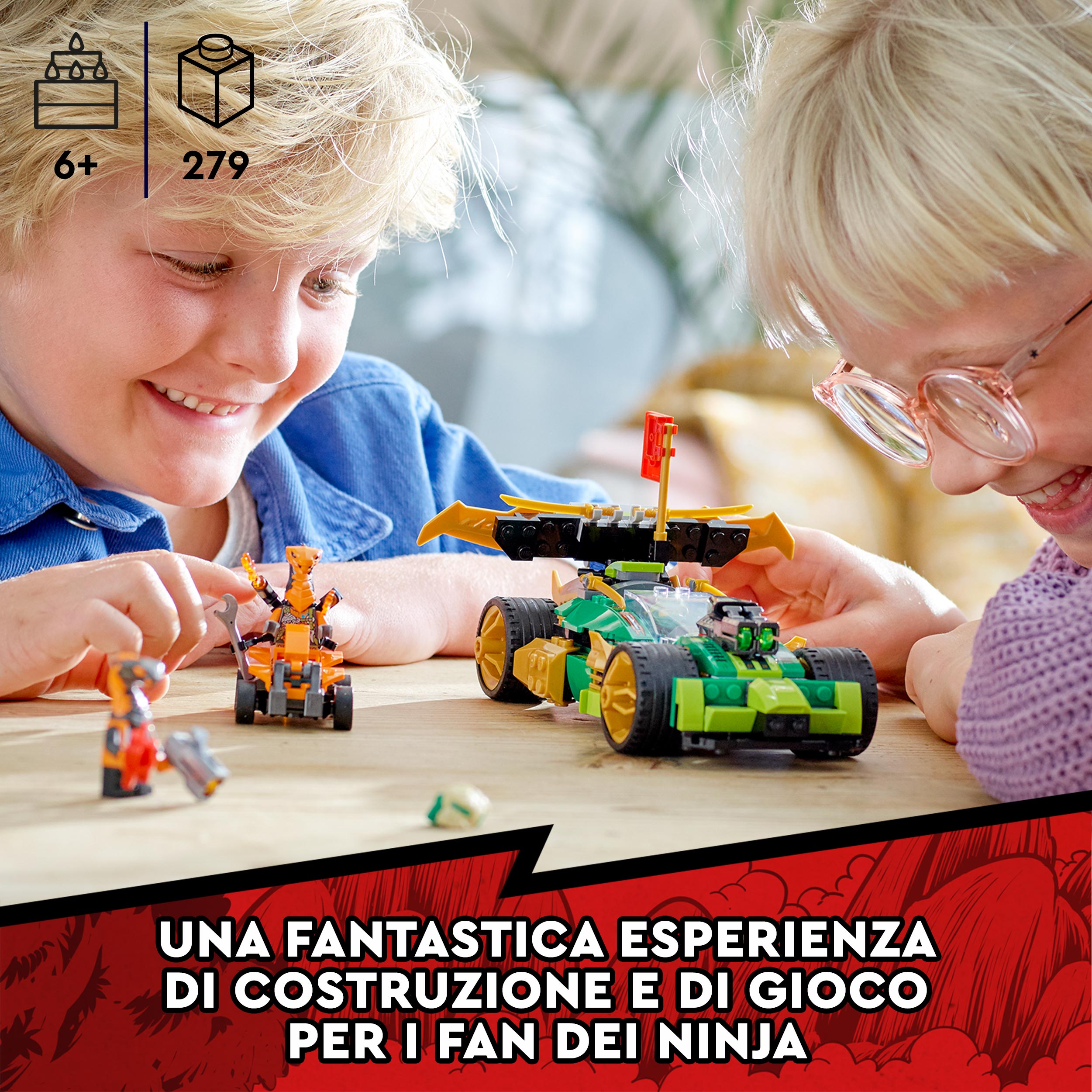LEGO NINJAGO Auto da Corsa di Lloyd - EVOLUTION, Set per Bambini di 6 Anni con Q 71763, , large