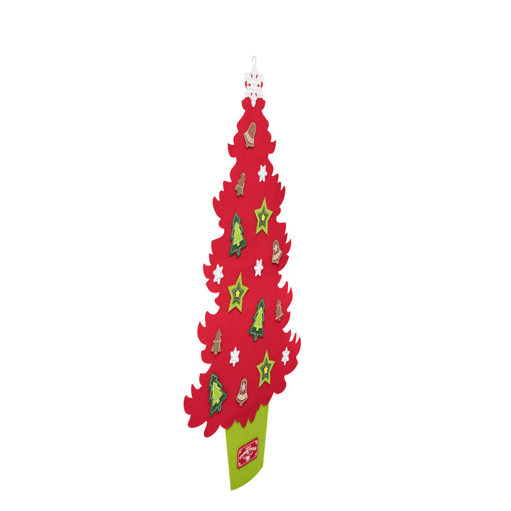 Albero di Natale in feltro da appendere 92 cm, , large