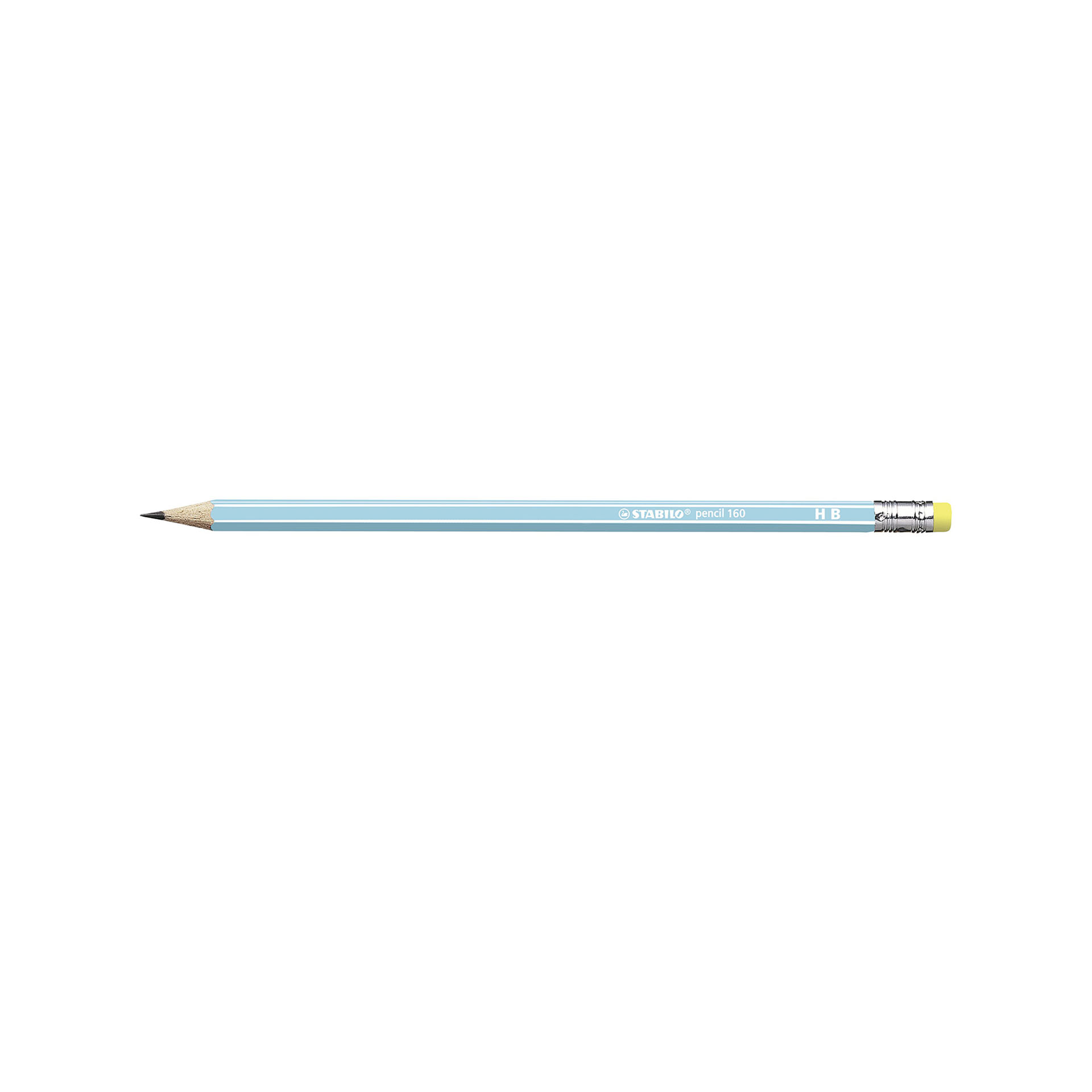 Matita in grafite - STABILO Pencil 160 - con gommino - Pack da 3  Gradazione HB, , large