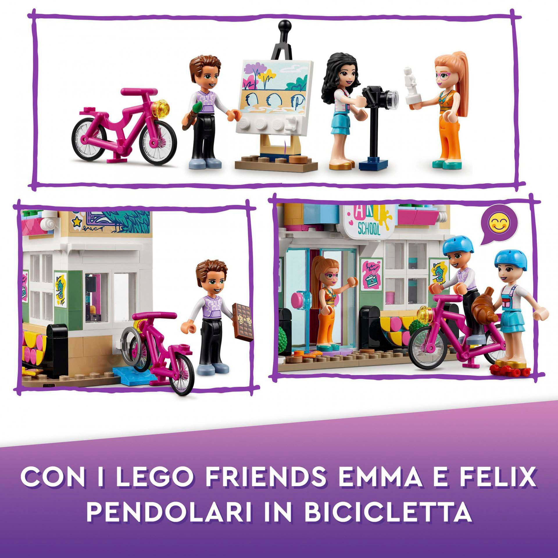 LEGO Friends La Scuola d'Arte di Emma, Costruzioni Casa delle Bambole Giocattol 41711, , large