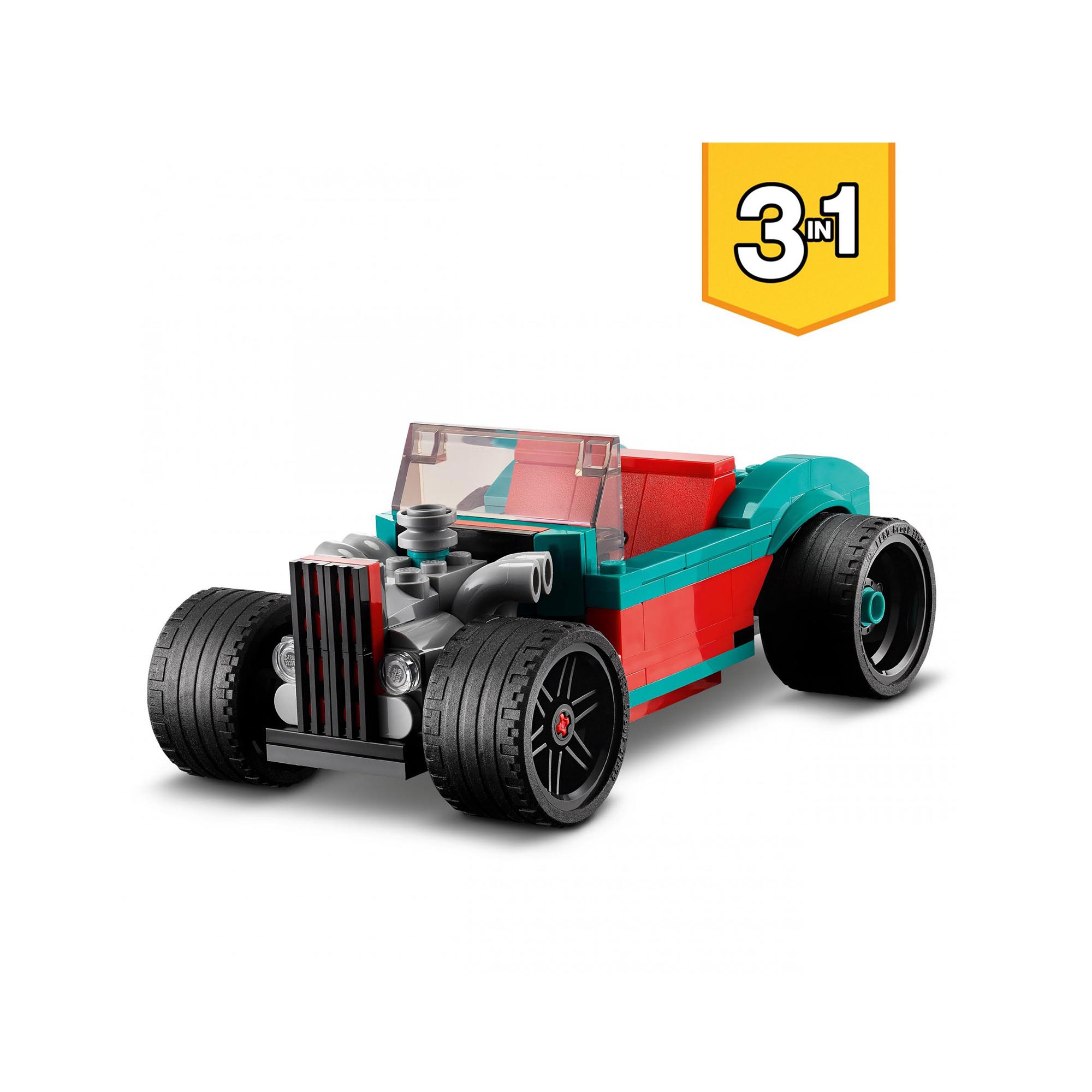 LEGO Creator 3in1 Street Racer, Macchine Giocattolo, Auto da Corsa, Giochi per B 31127, , large