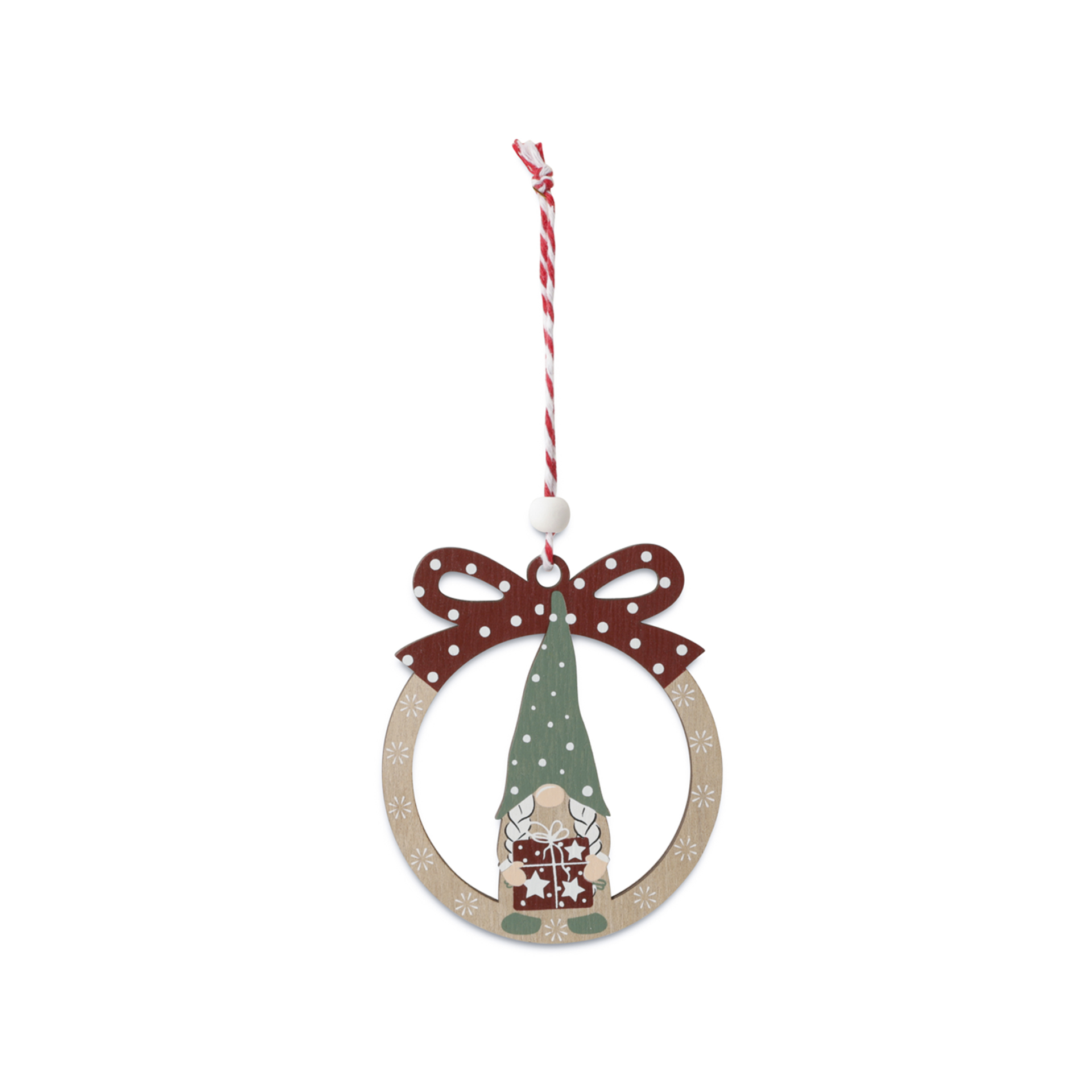 Decorazioni Per Albero – “gnomi” – Cerchio – Set Da 12 Pz., , large