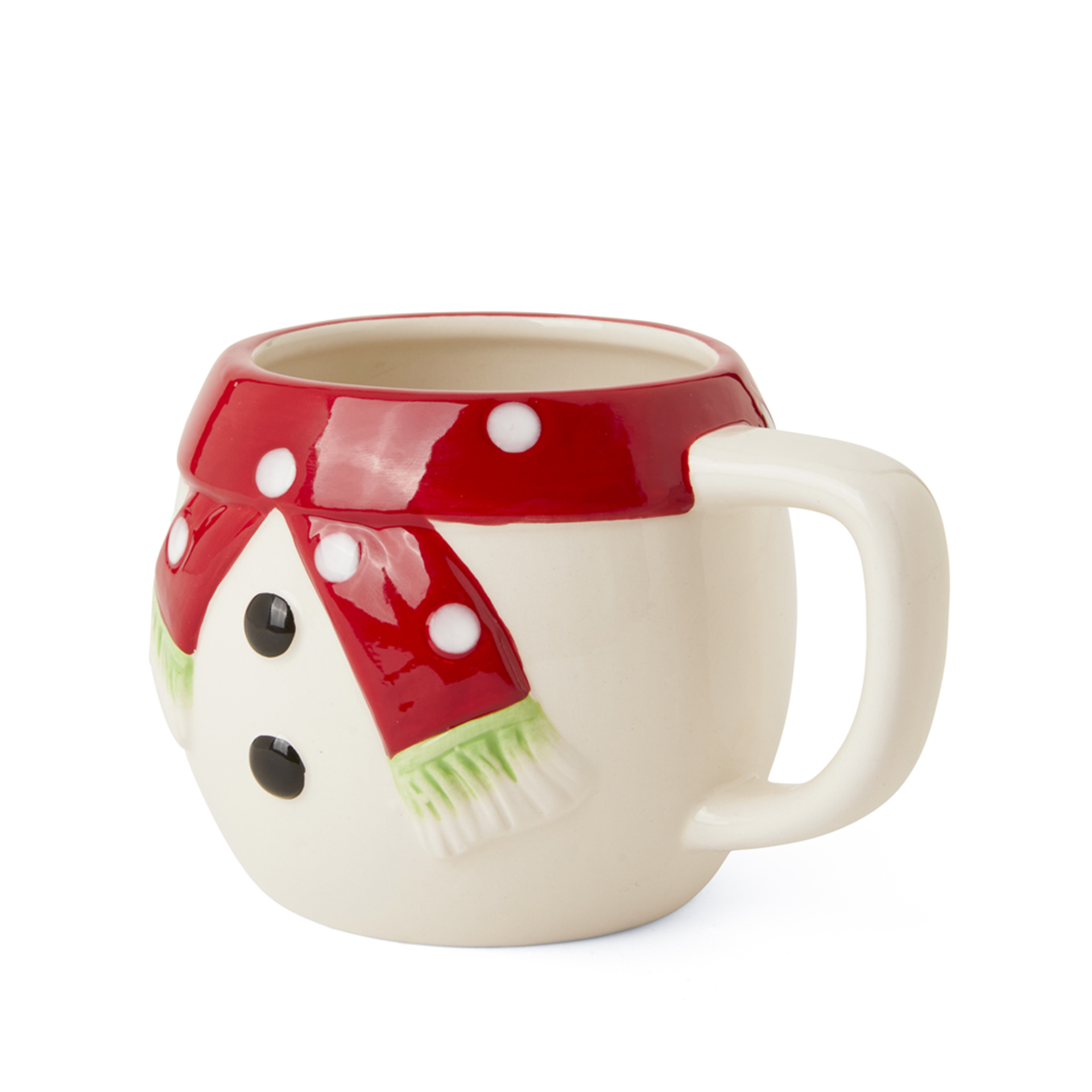 Tazza natalizia in ceramica –  Busto pupazzo di neve, , large